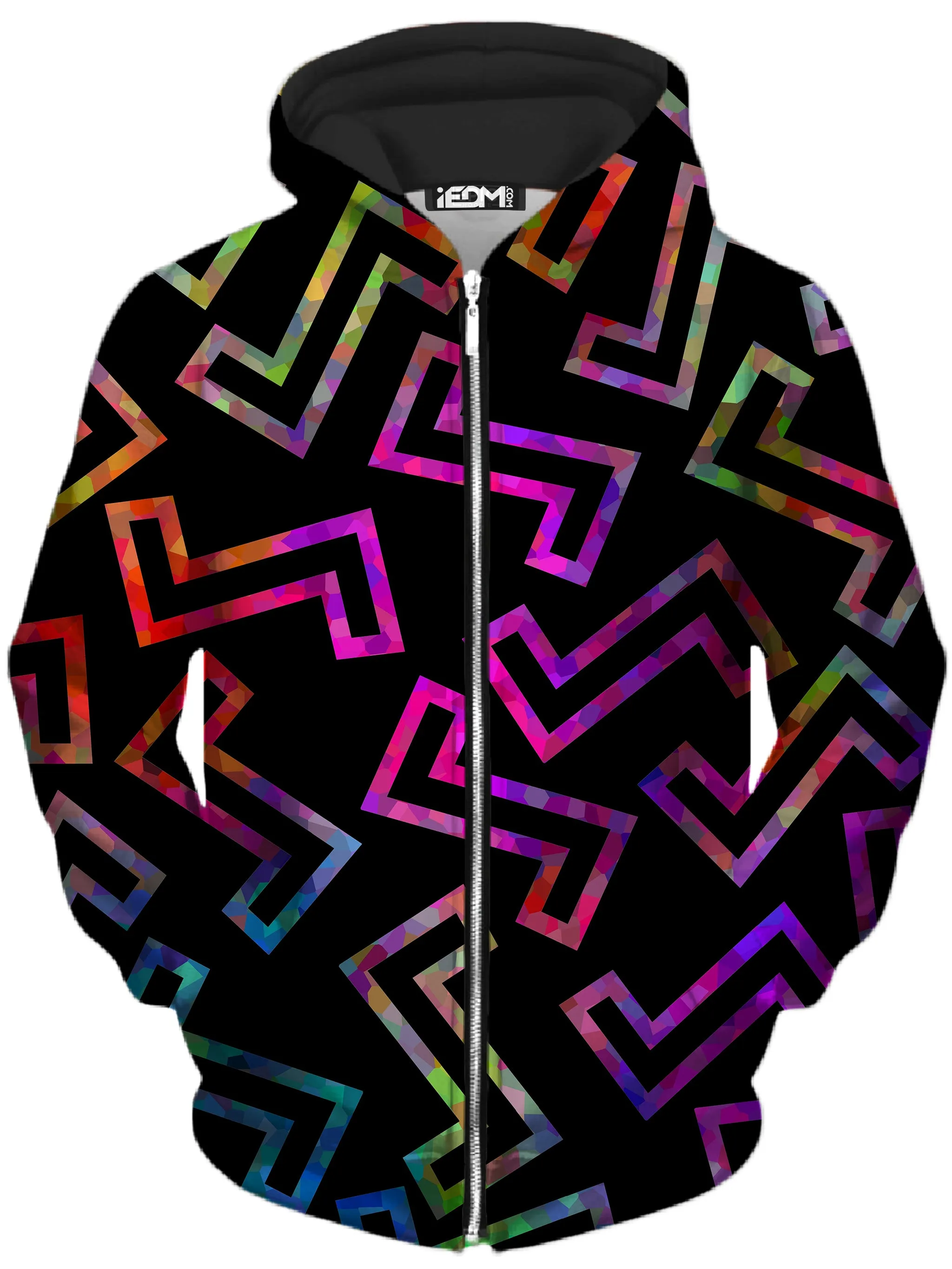 Sparkle Geometric Zip-Up Hoodie and Joggers Combo sold by iEDM product image thumbnail 2