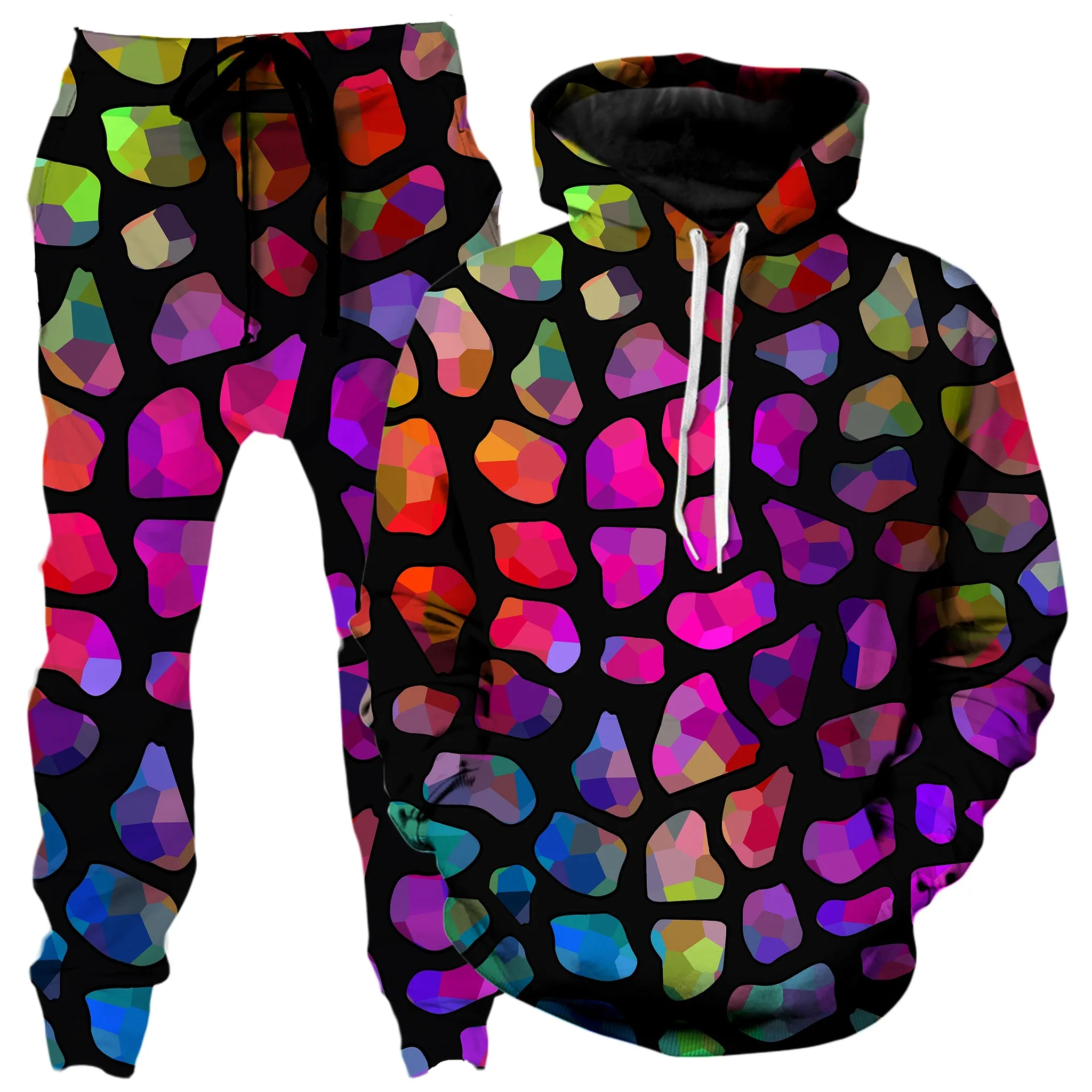 Jewel Giraffe Spots Hoodie and Joggers Combo sold by iEDM