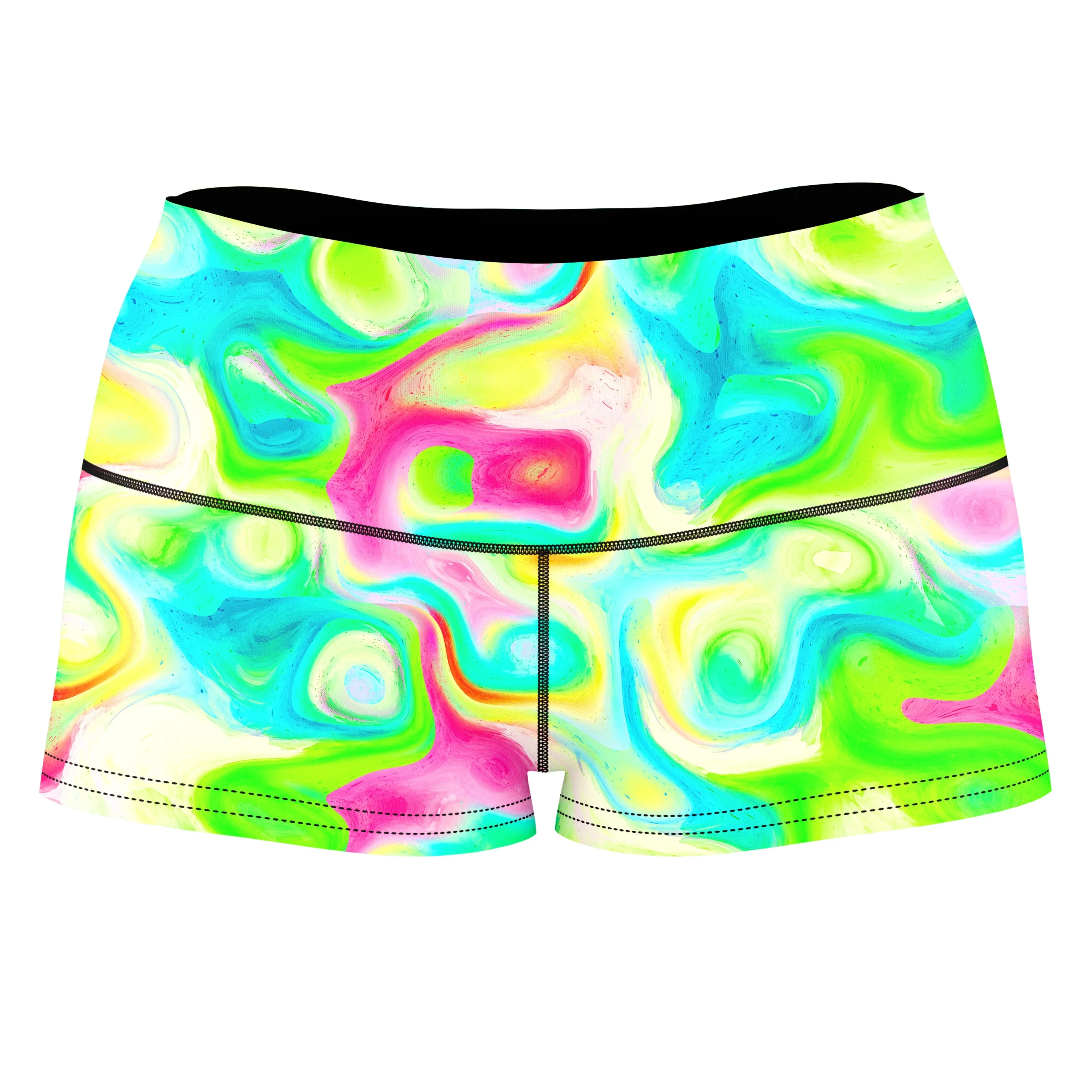 Watercolor Dreams High-Waisted Women's Shorts sold by iEDM
