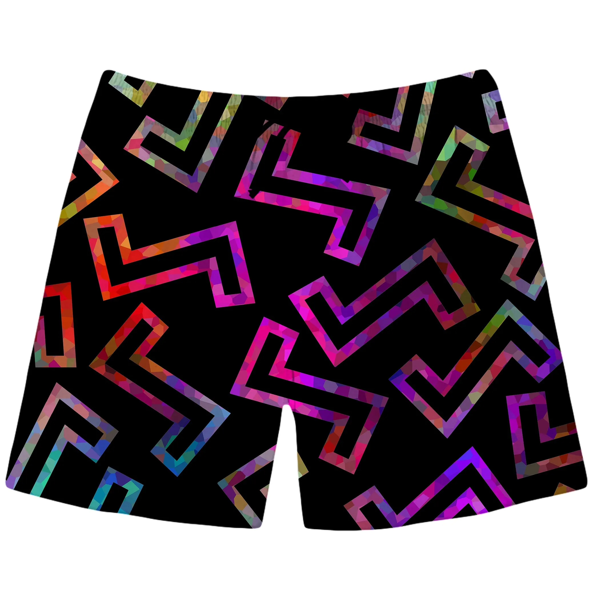 Sparkle Geometric Swim Trunks sold by iEDM
