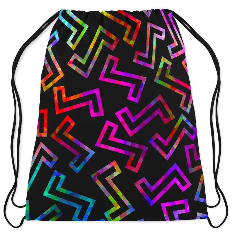 Sparkle Geometric Drawstring Bag sold by iEDM