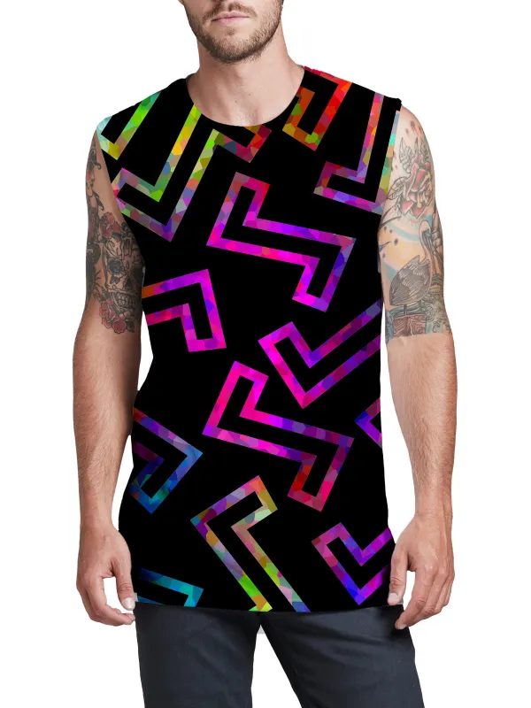 Sparkle Geometric Men's Muscle Tank sold by iEDM