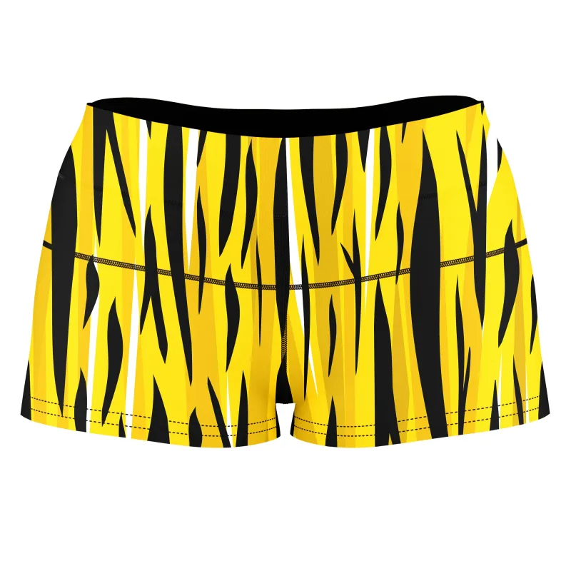 Tiger Markings High-Waisted Women's Shorts sold by iEDM