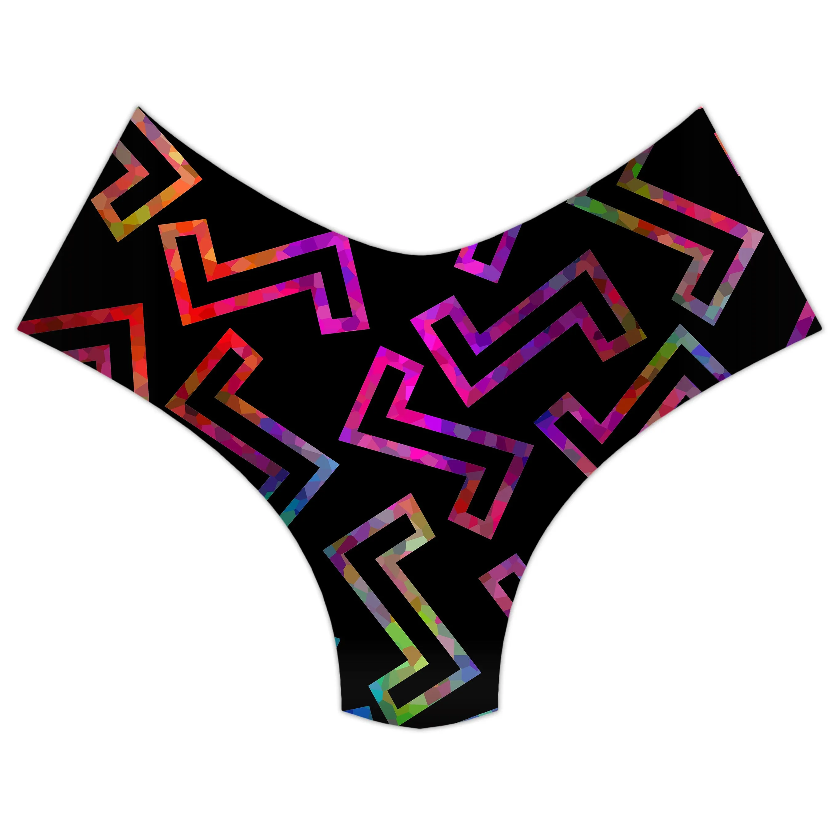 Sparkle Geometric Booty Shorts sold by iEDM product image thumbnail 3