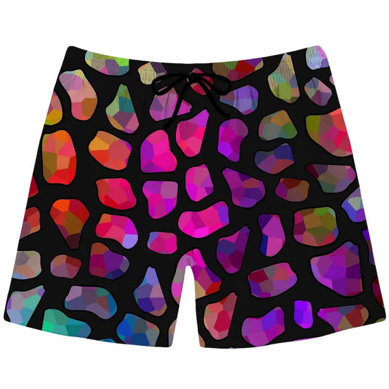 Jewel Giraffe Spots Swim Trunks sold by iEDM