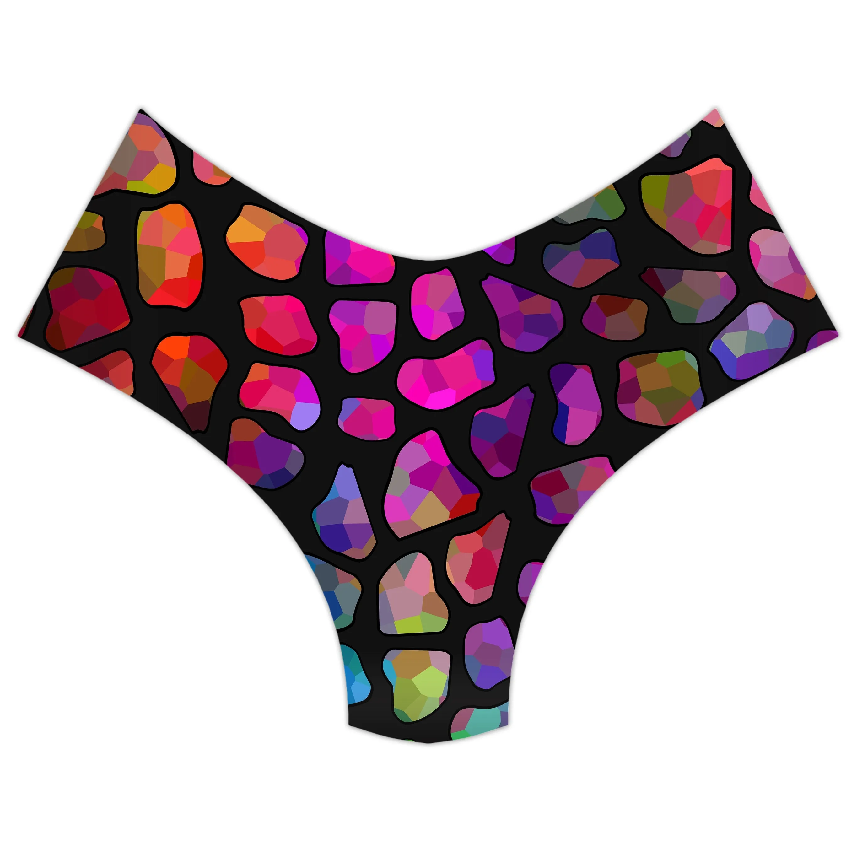 Jewel Giraffe Spots Booty Shorts sold by iEDM product image thumbnail 3