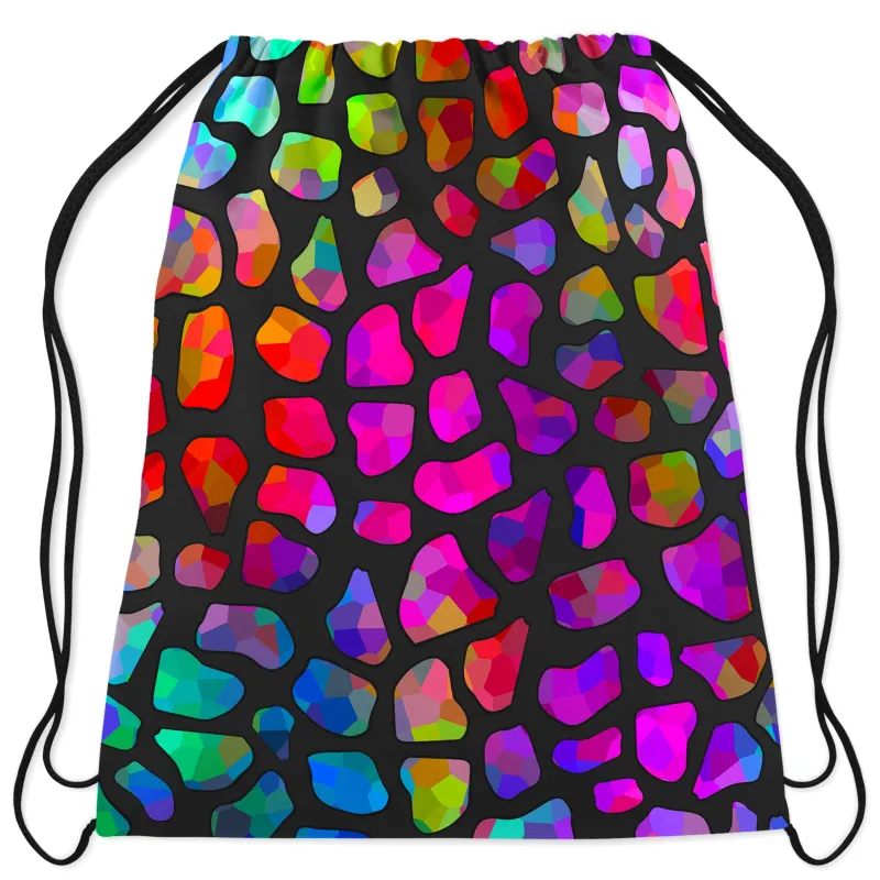 Jewel Giraffe Spots Drawstring Bag sold by iEDM