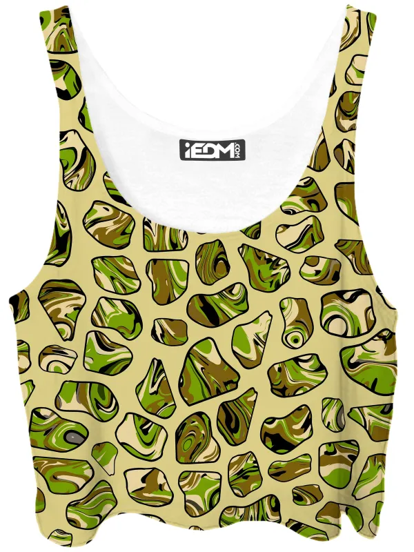 Camo Sports Crop Top sold by iEDM