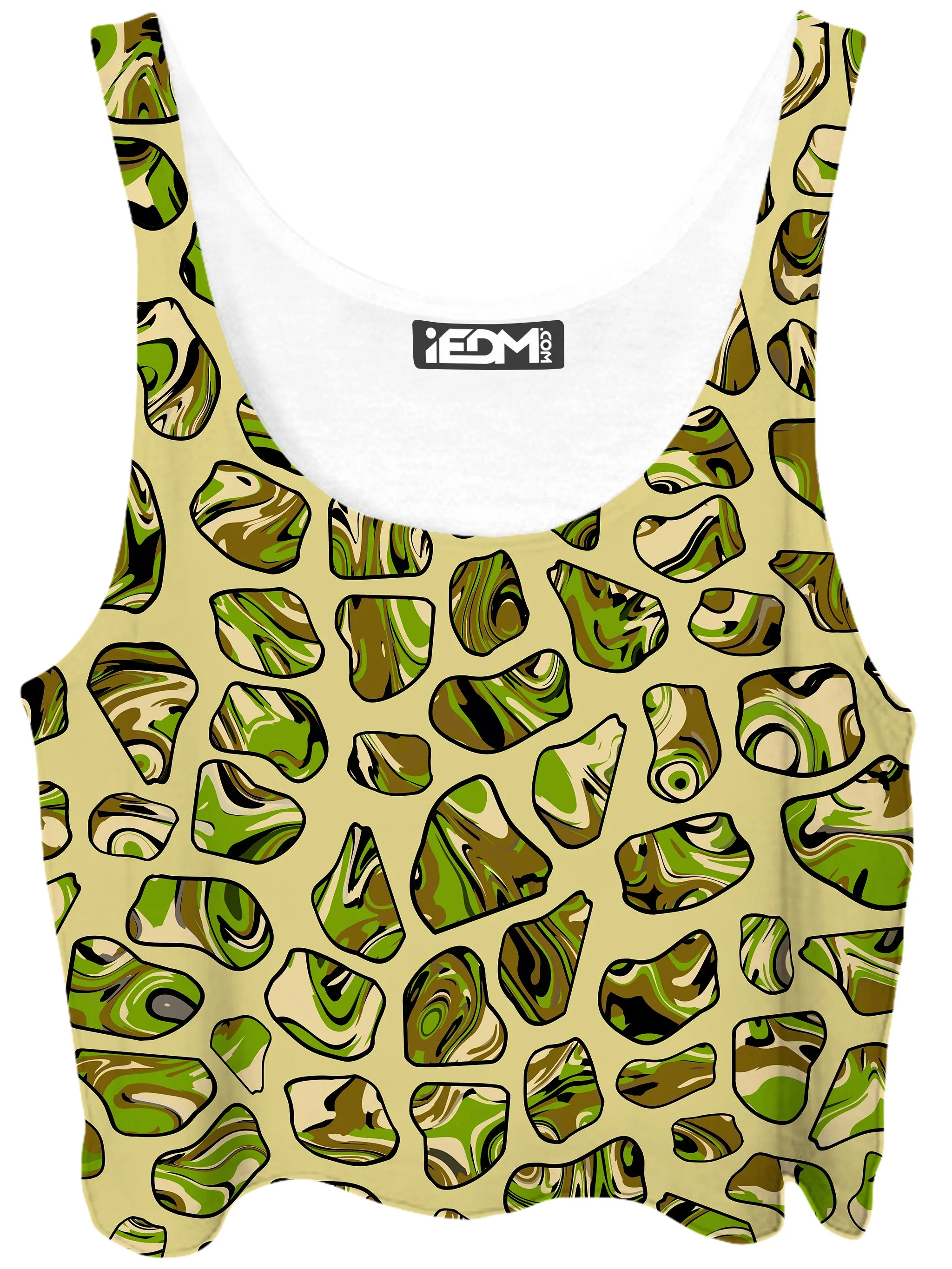 Camo Sports Crop Top sold by iEDM