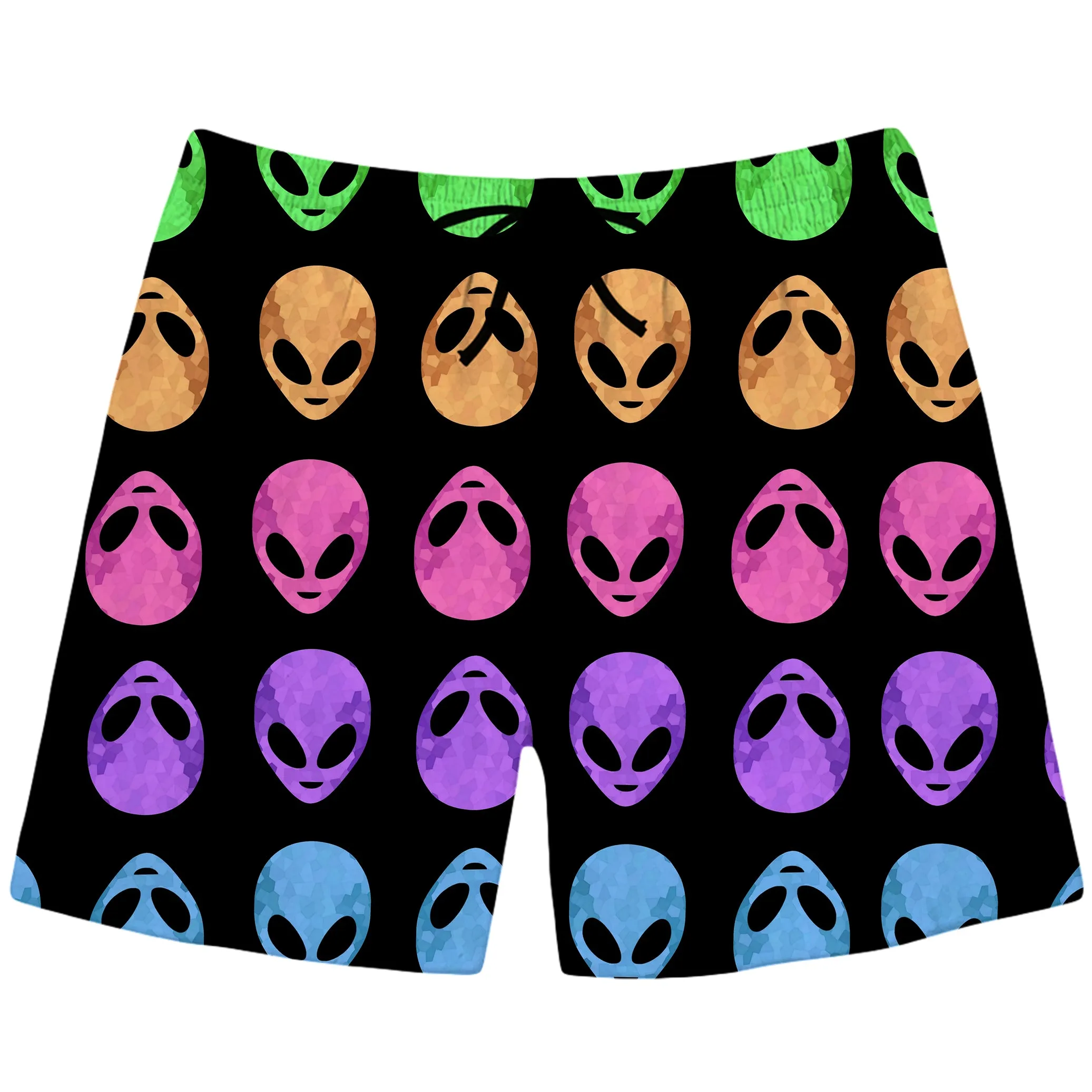 Alien Pattern Swim Trunks sold by iEDM