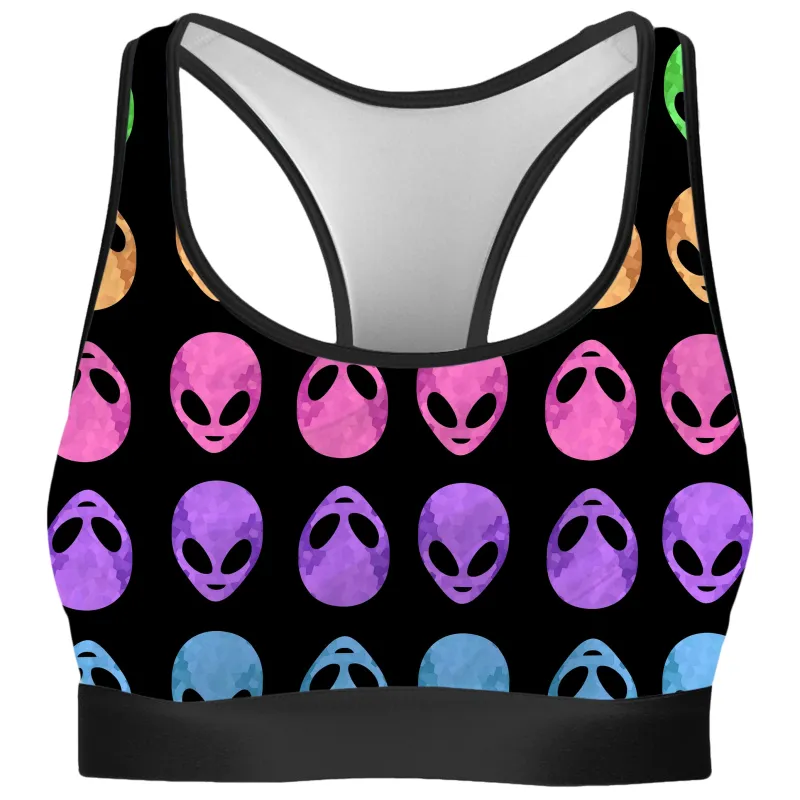 Alien Pattern Rave Bra sold by iEDM