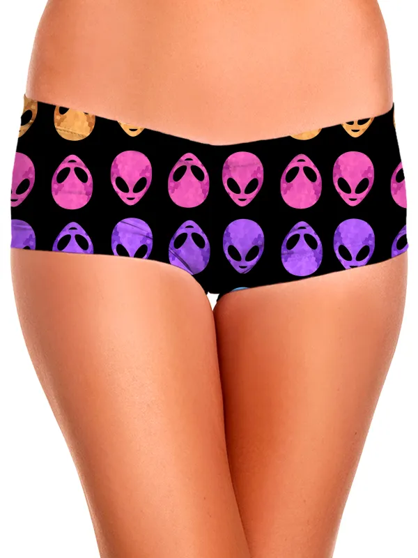 Alien Pattern Booty Shorts sold by iEDM