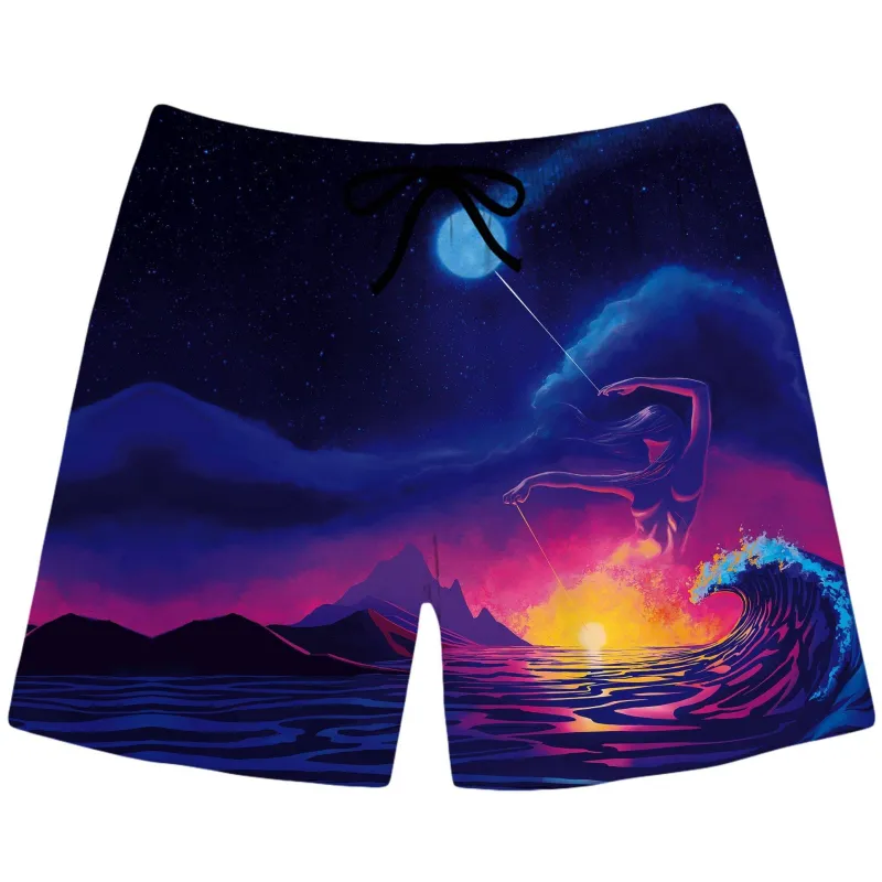 Poi Goddess Swim Trunks sold by iEDM