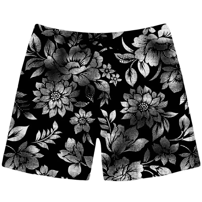 Nature's Candy B&W Swim Trunks sold by iEDM