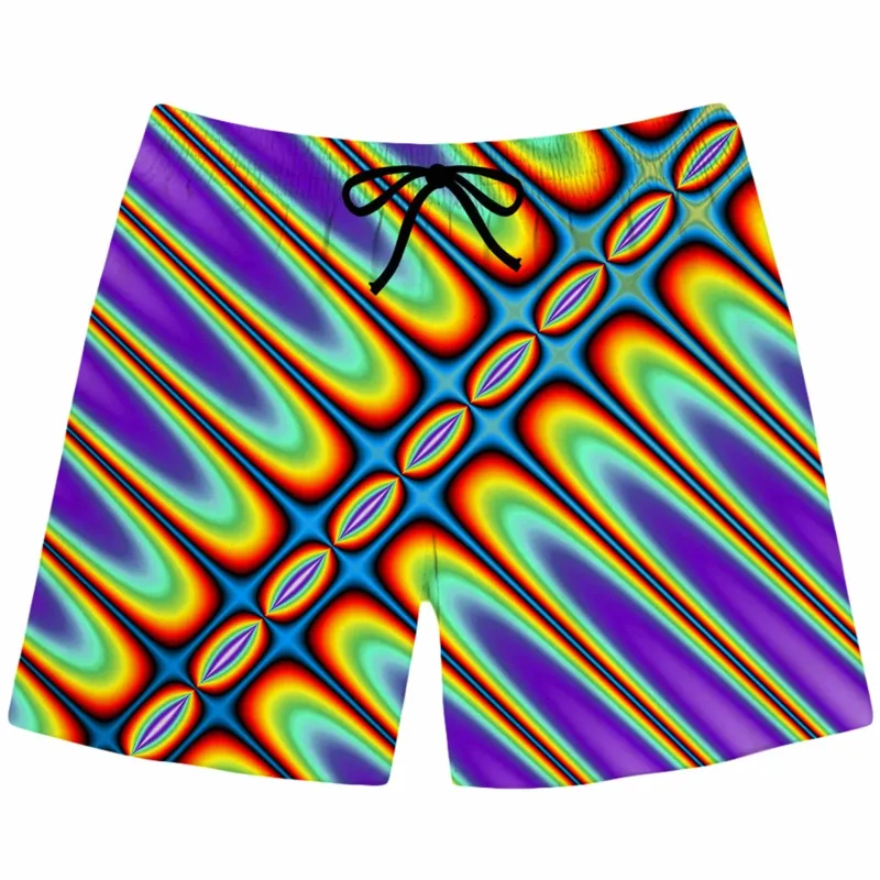 Fractal Groove Swim Trunks sold by iEDM