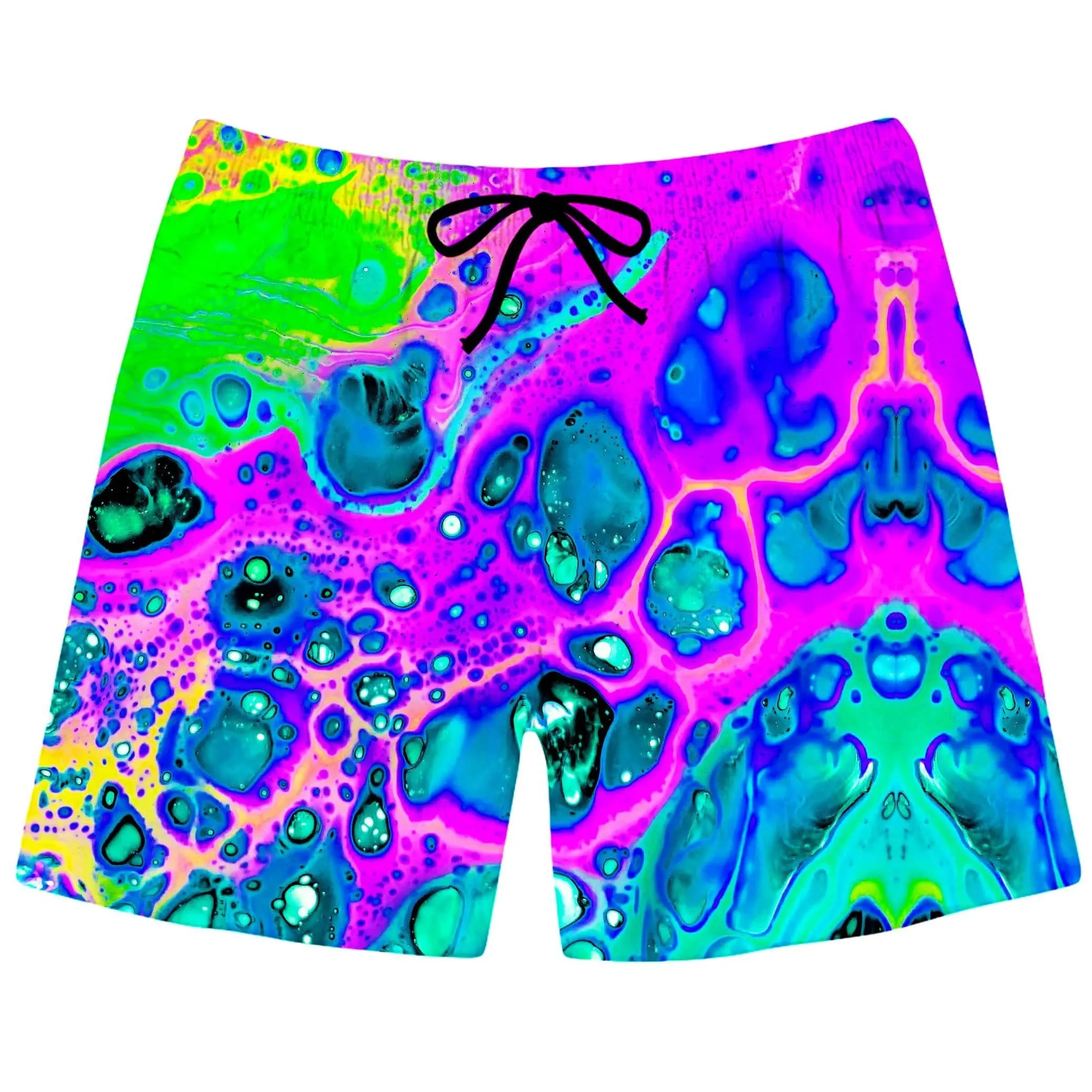 Neon Drip Swim Trunks sold by iEDM