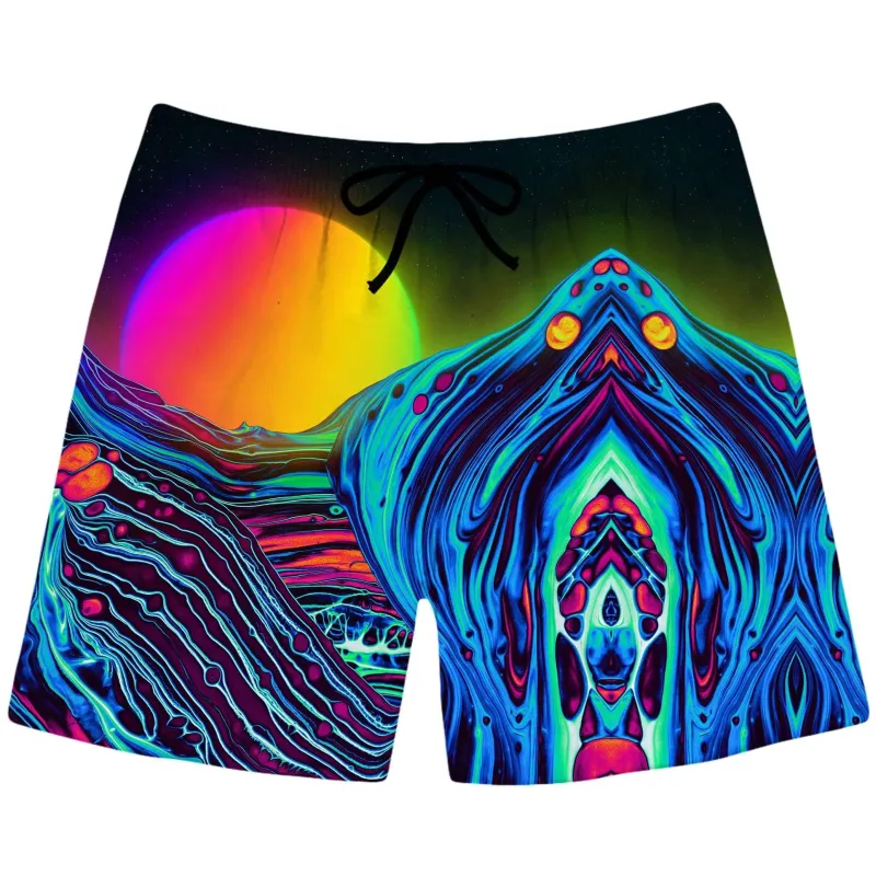 Dose of Sunset Swim Trunks sold by iEDM