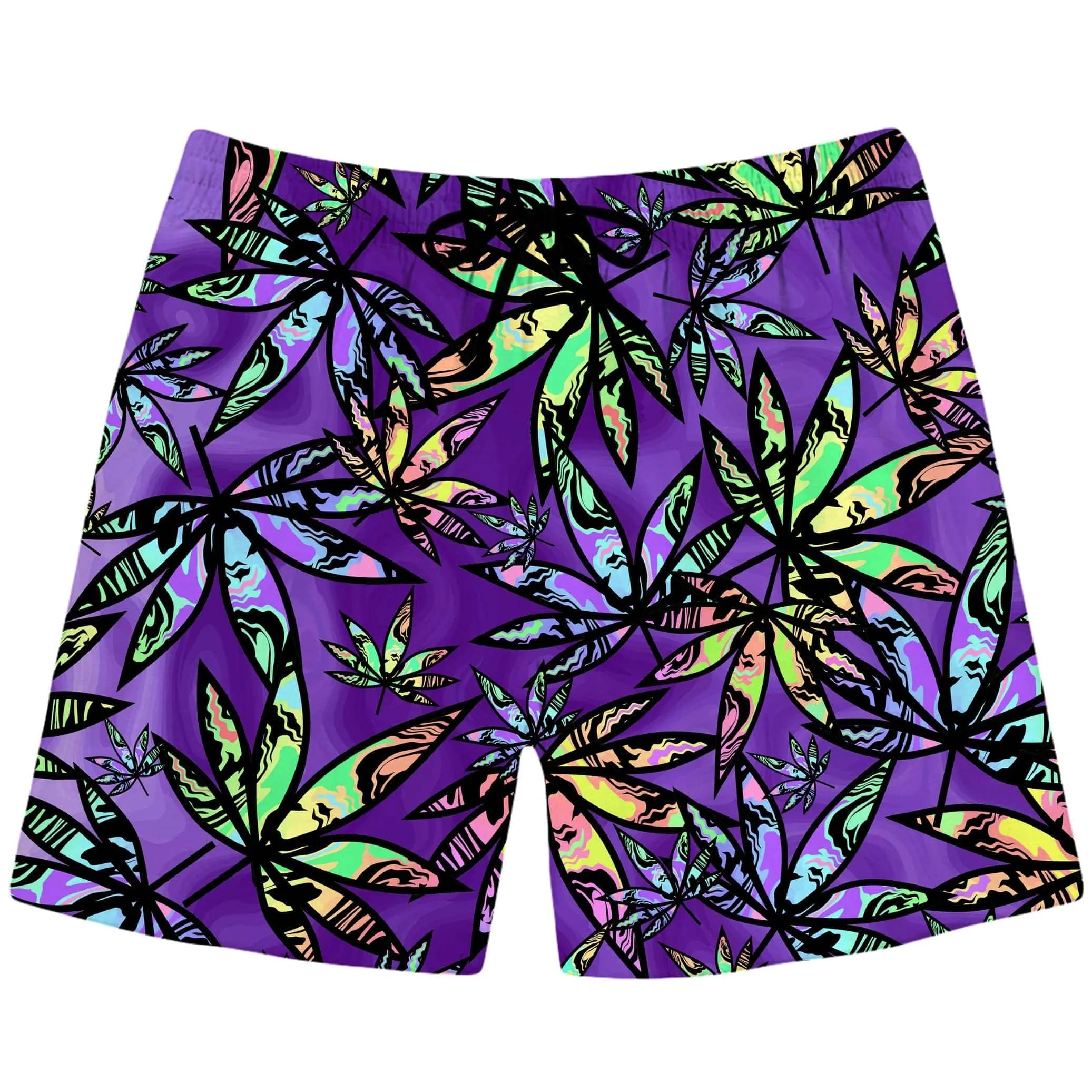 Cannabis Cascade Swim Trunks sold by iEDM
