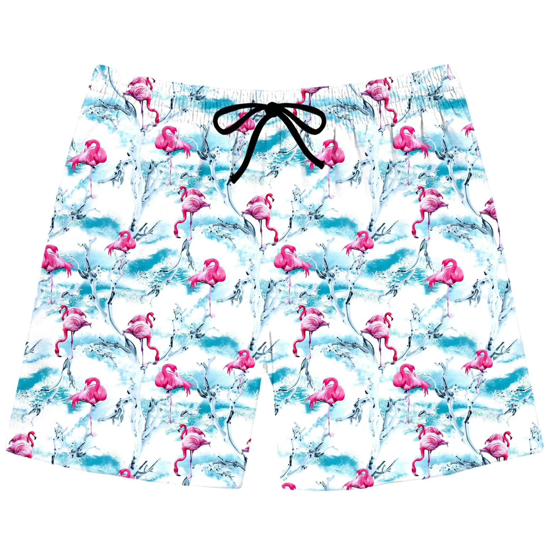 Flamingos Swim Trunks sold by iEDM