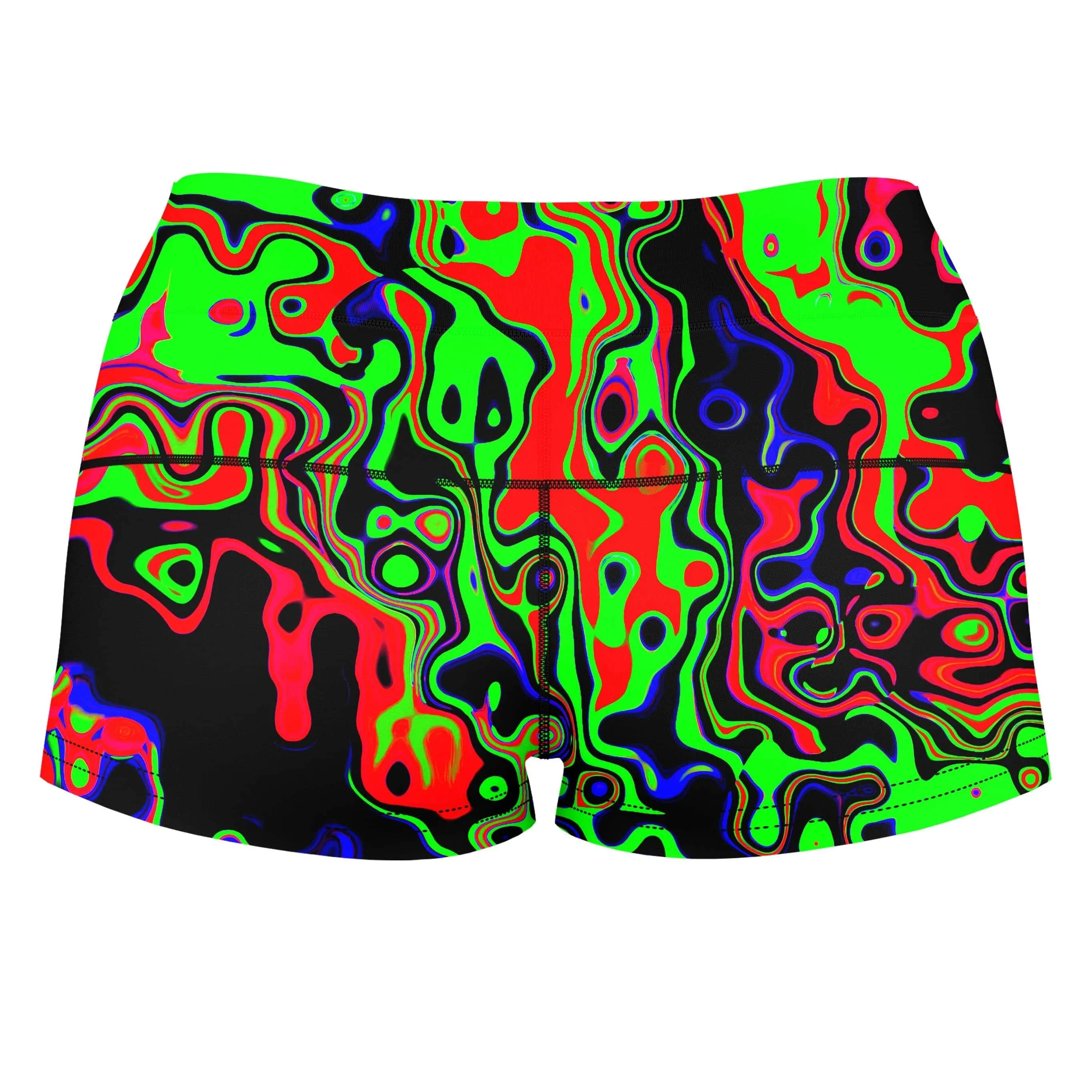 Toxic Waste High-Waisted Women's Shorts sold by iEDM product image thumbnail 2