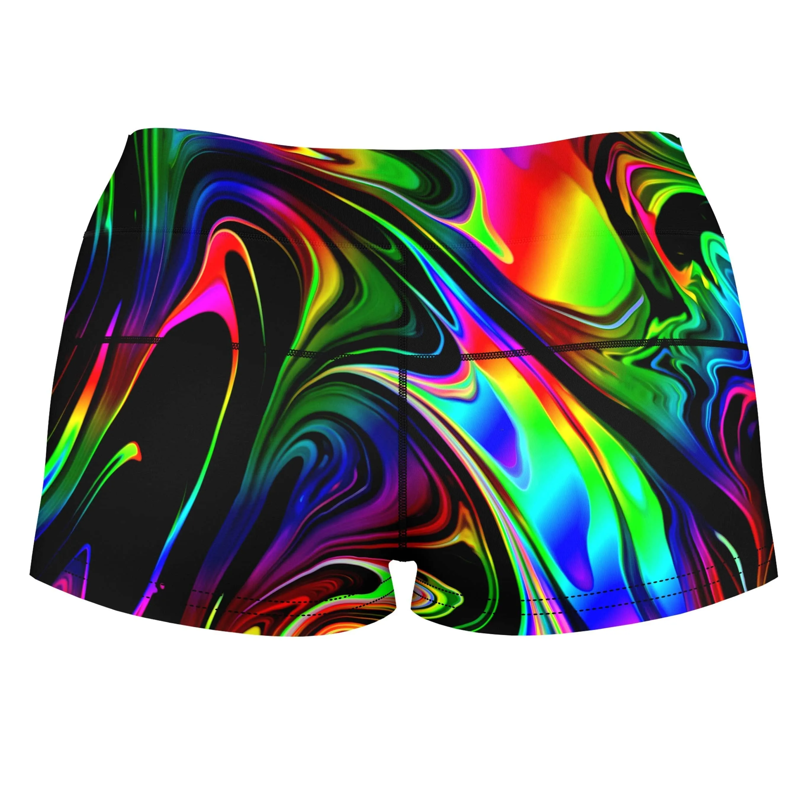 That Glow Flow High-Waisted Women's Shorts sold by iEDM product image thumbnail 2