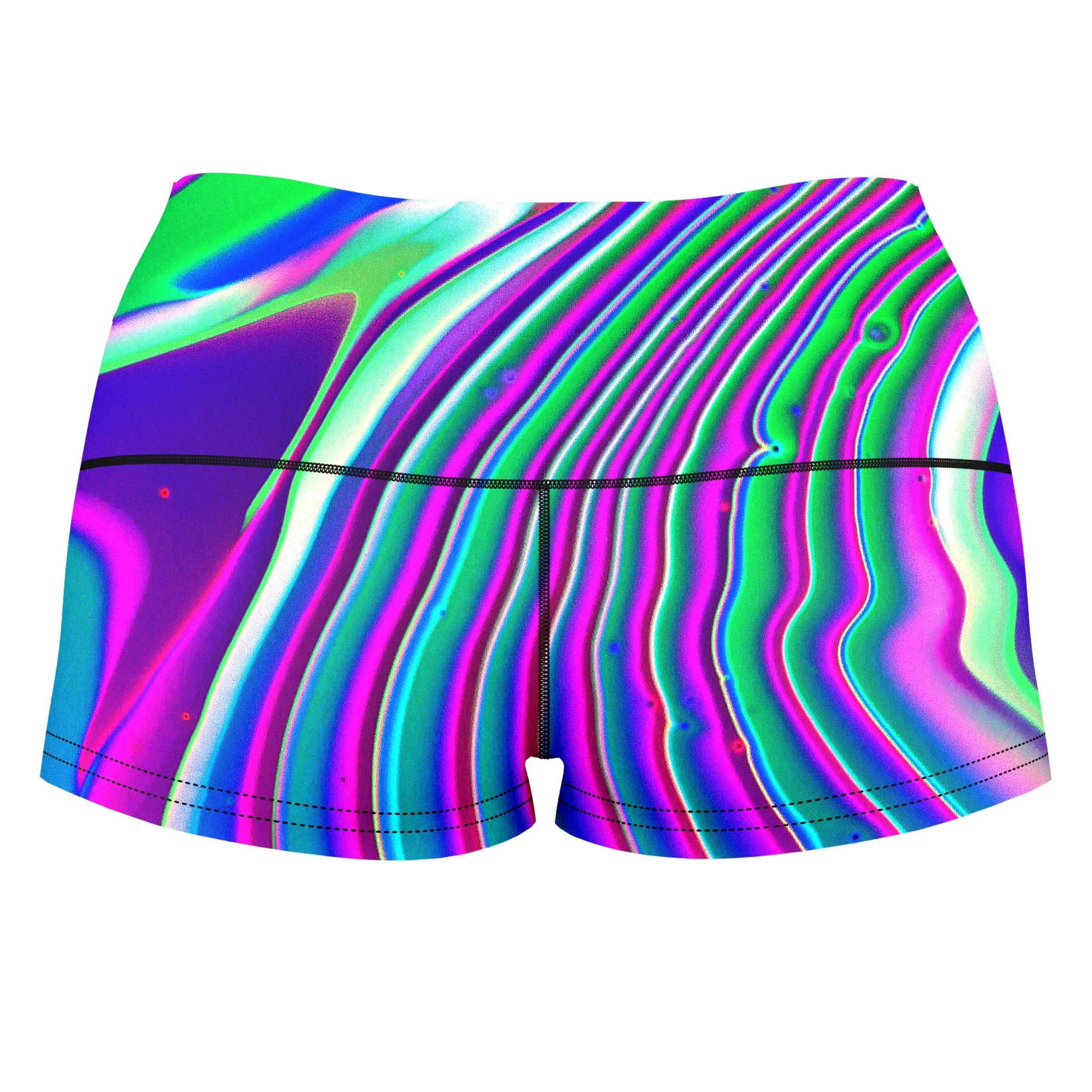Tangerine Dream High-Waisted Women's Shorts sold by iEDM product image thumbnail 2