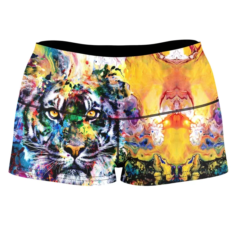 Tiger High-Waisted Women's Shorts sold by iEDM
