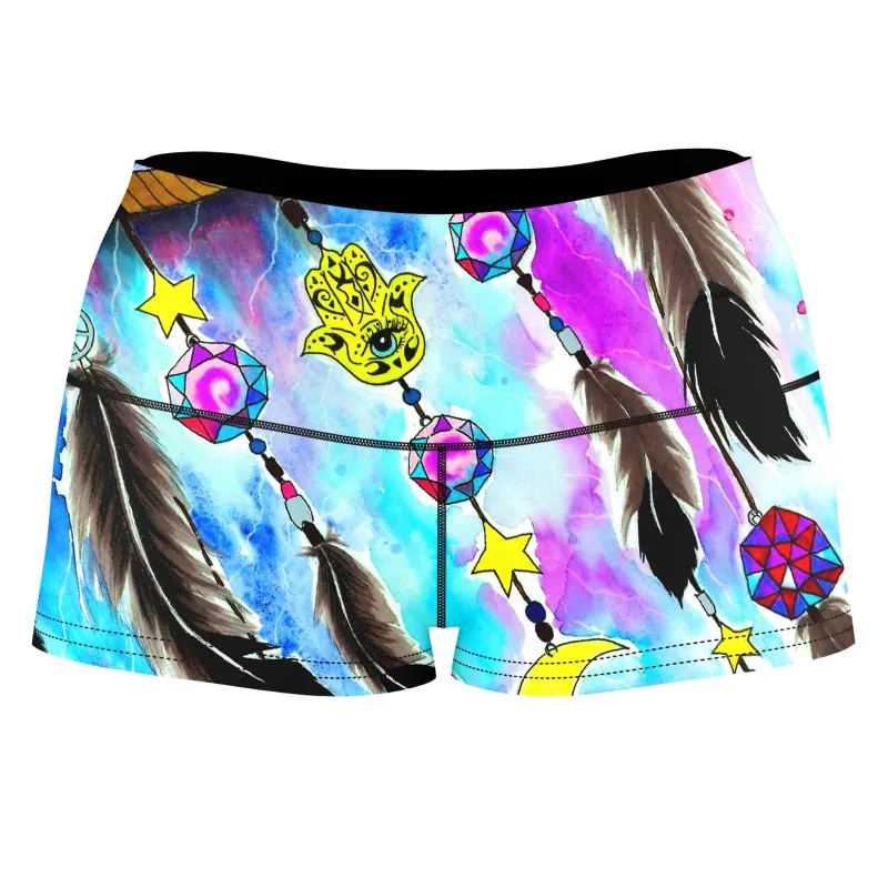 Yin Yang 2 High-Waisted Women's Shorts made by iEDM
