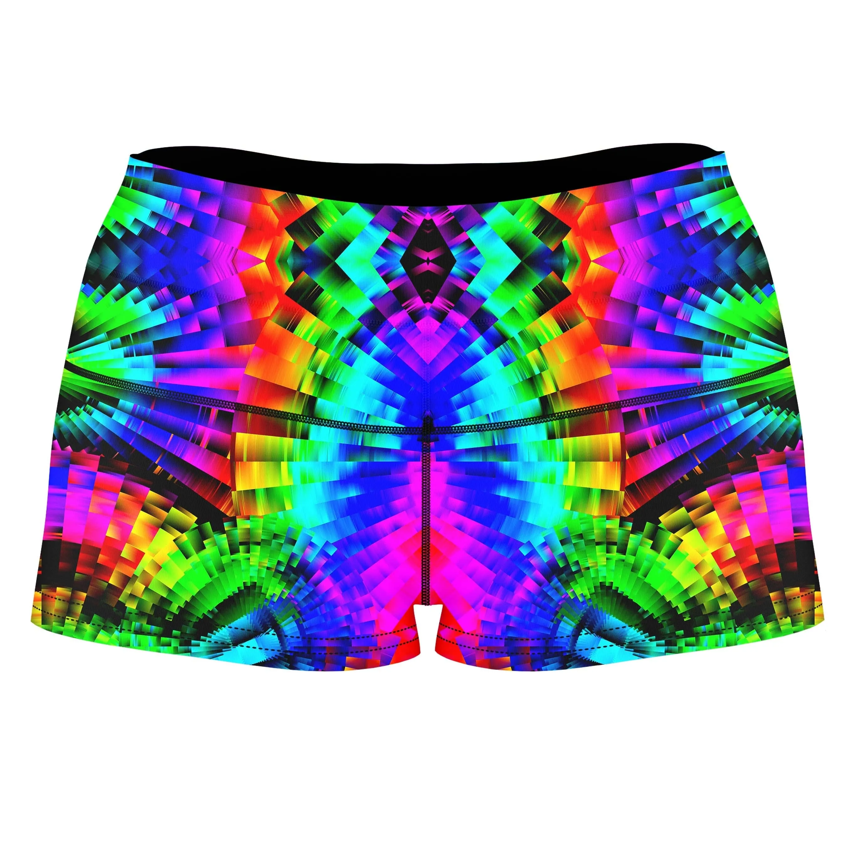 Reality Breakdown High-Waisted Women's Shorts sold by iEDM