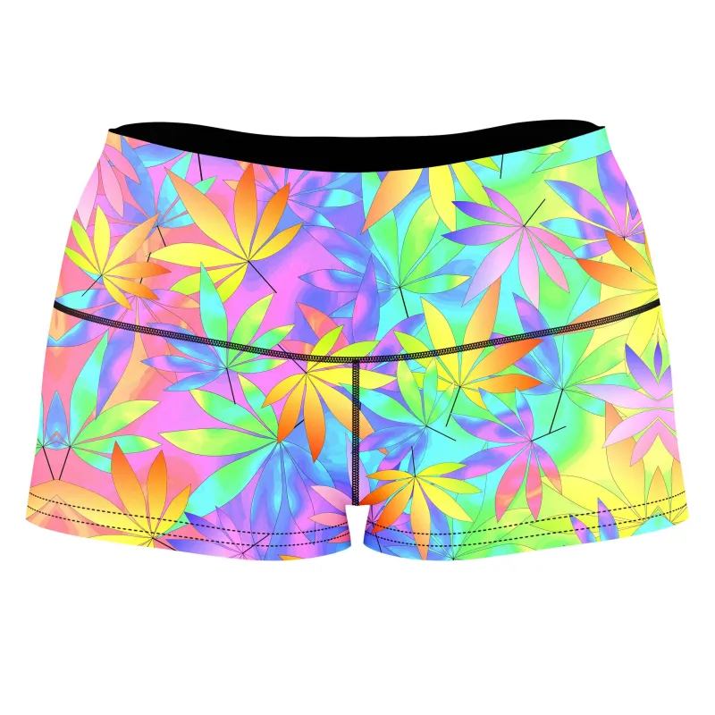 Take a Little Trip with Weed High-Waisted Women's Shorts sold by iEDM