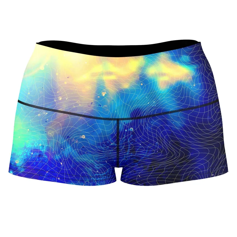 Sonar Expedition High-Waisted Women's Shorts sold by iEDM