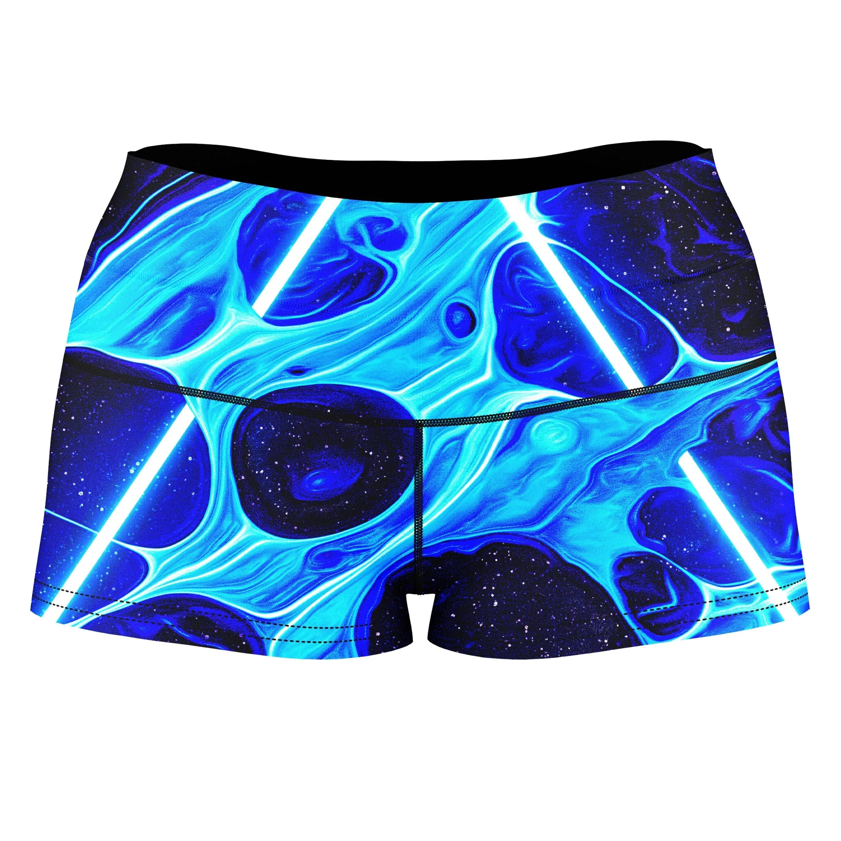 Portal Home Blue High-Waisted Women's Shorts sold by iEDM