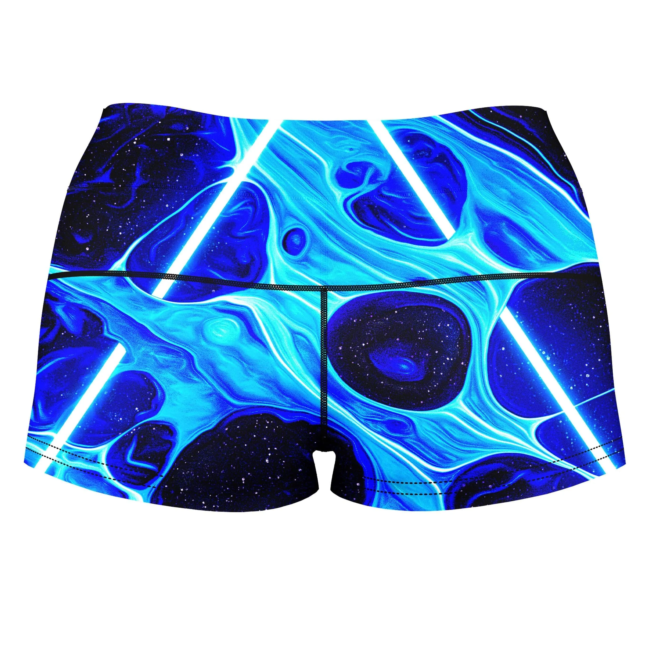 Portal Home Blue High-Waisted Women's Shorts sold by iEDM product image thumbnail 2
