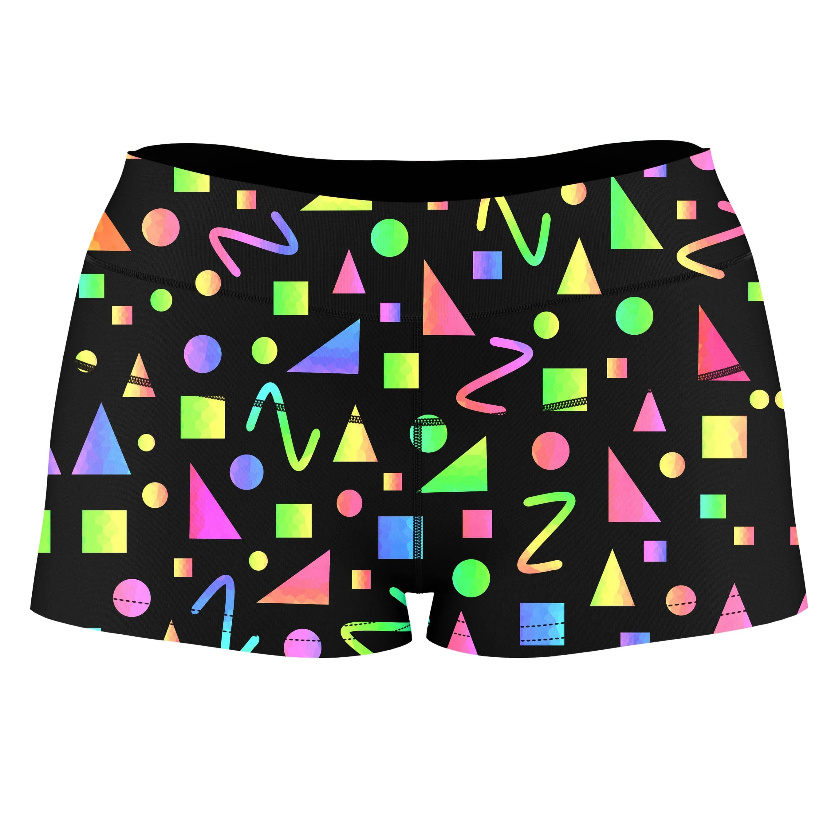 Party Geometric High-Waisted Women's Shorts sold by iEDM