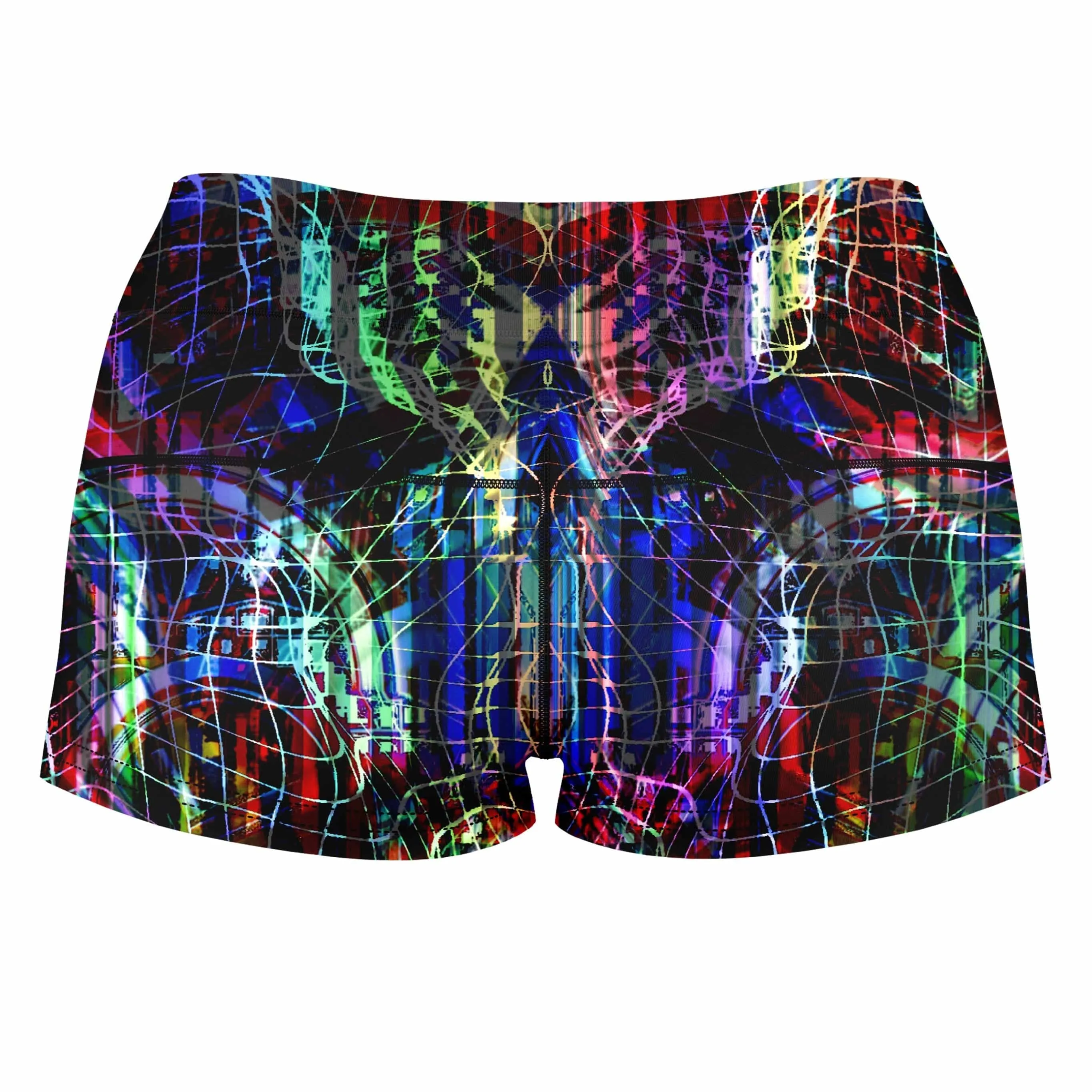 Manifest Processor High-Waisted Women's Shorts sold by iEDM product image thumbnail 2