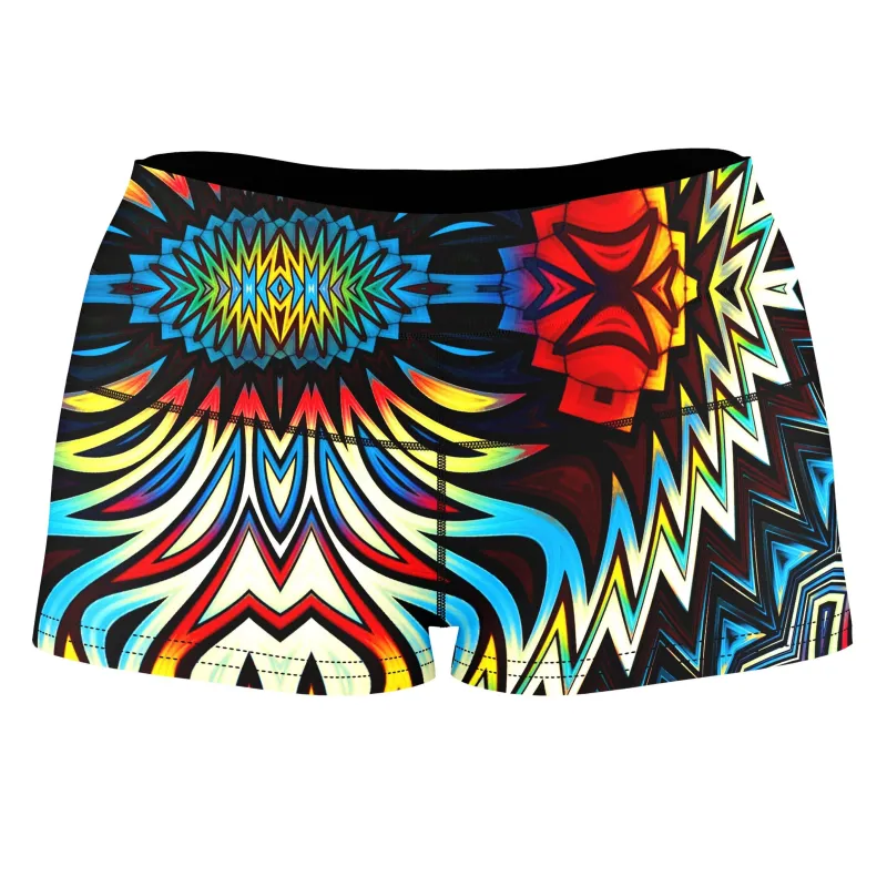 Fire for the Tribe High-Waisted Women's Shorts sold by iEDM