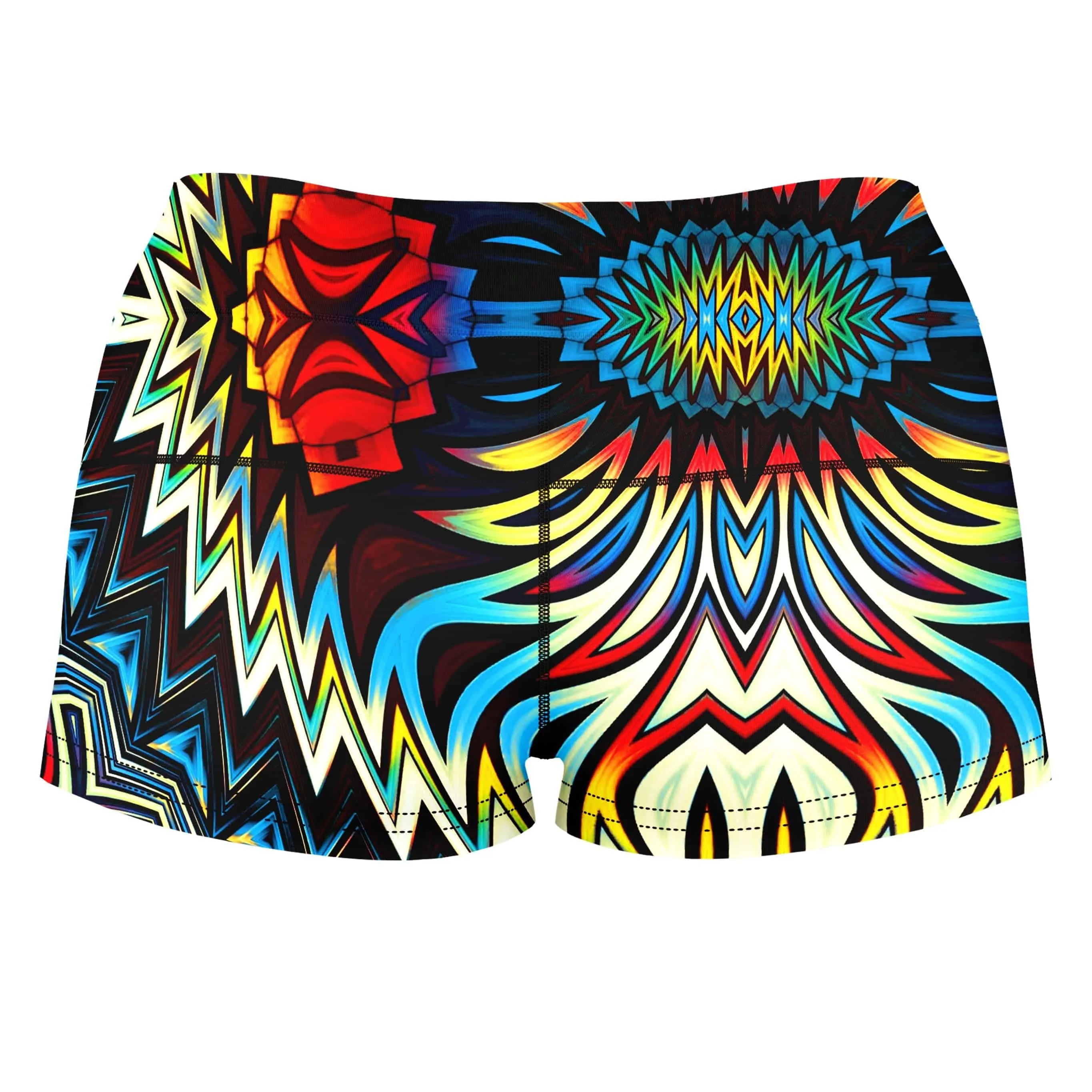 Fire for the Tribe High-Waisted Women's Shorts sold by iEDM product image thumbnail 2