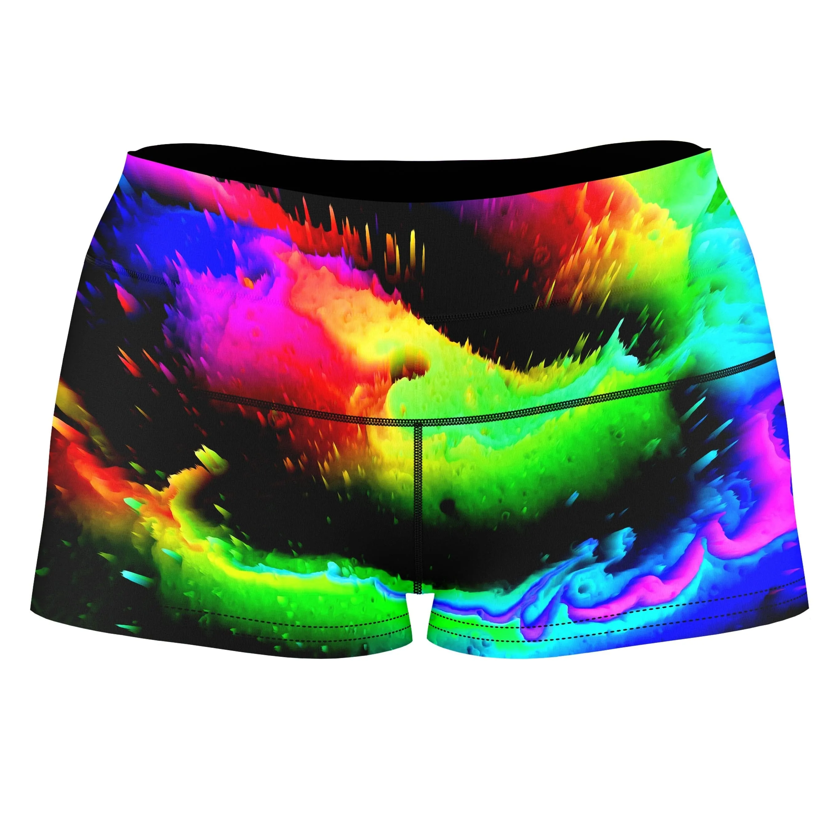 Intergalactic Rush High-Waisted Women's Shorts sold by iEDM