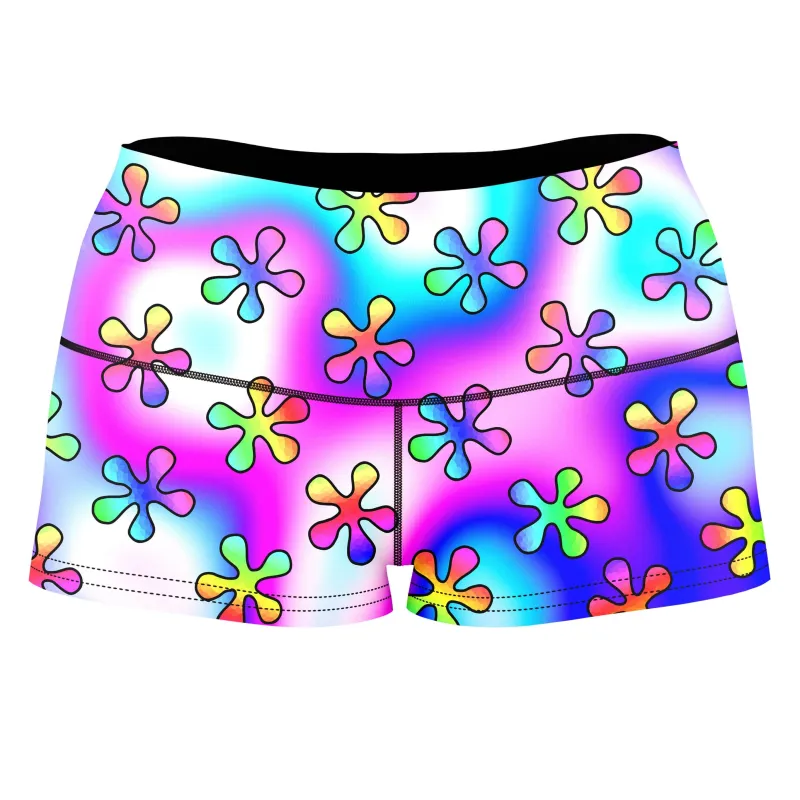 Groovy Trip High-Waisted Women's Shorts sold by iEDM