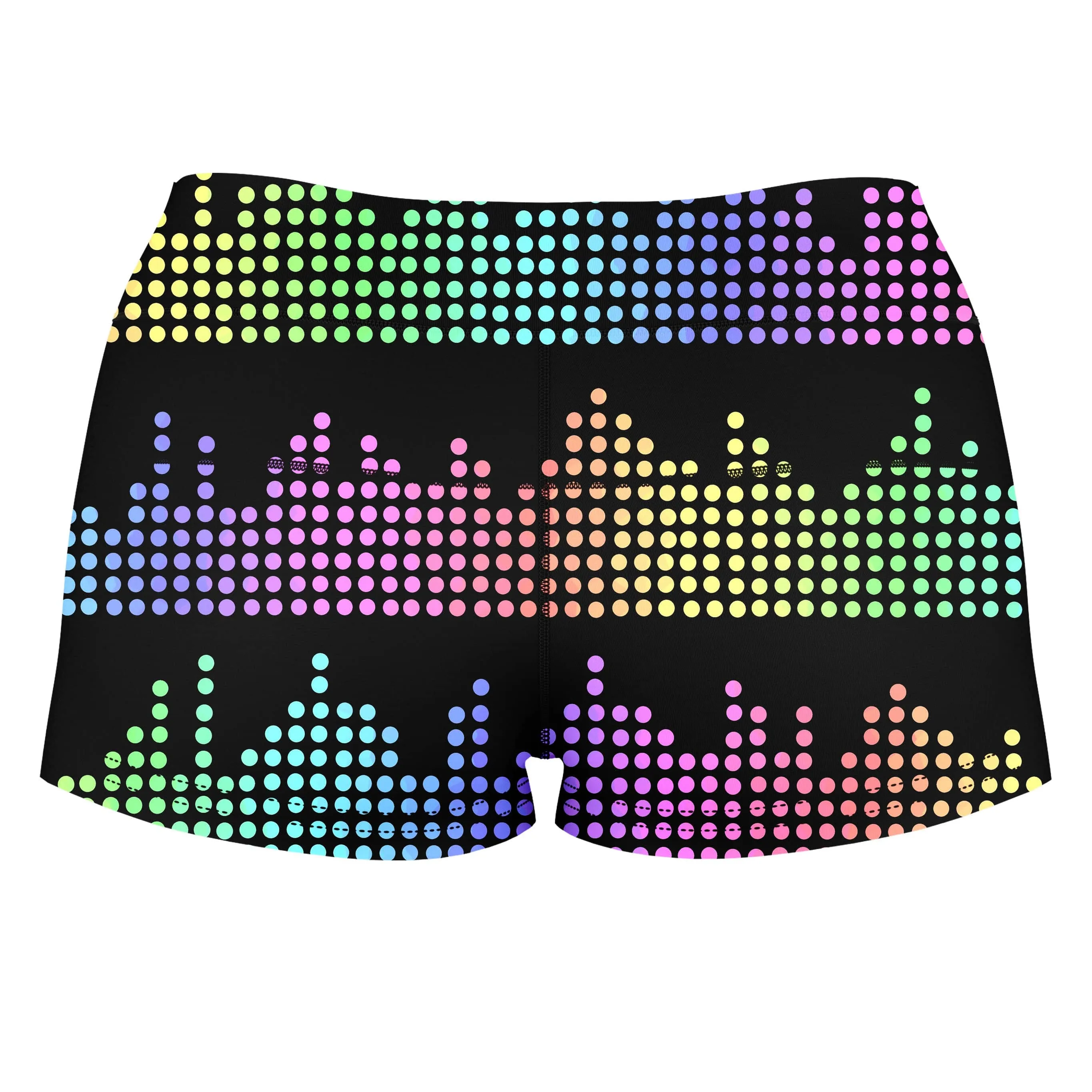Equalizer Beats High-Waisted Women's Shorts sold by iEDM product image thumbnail 2