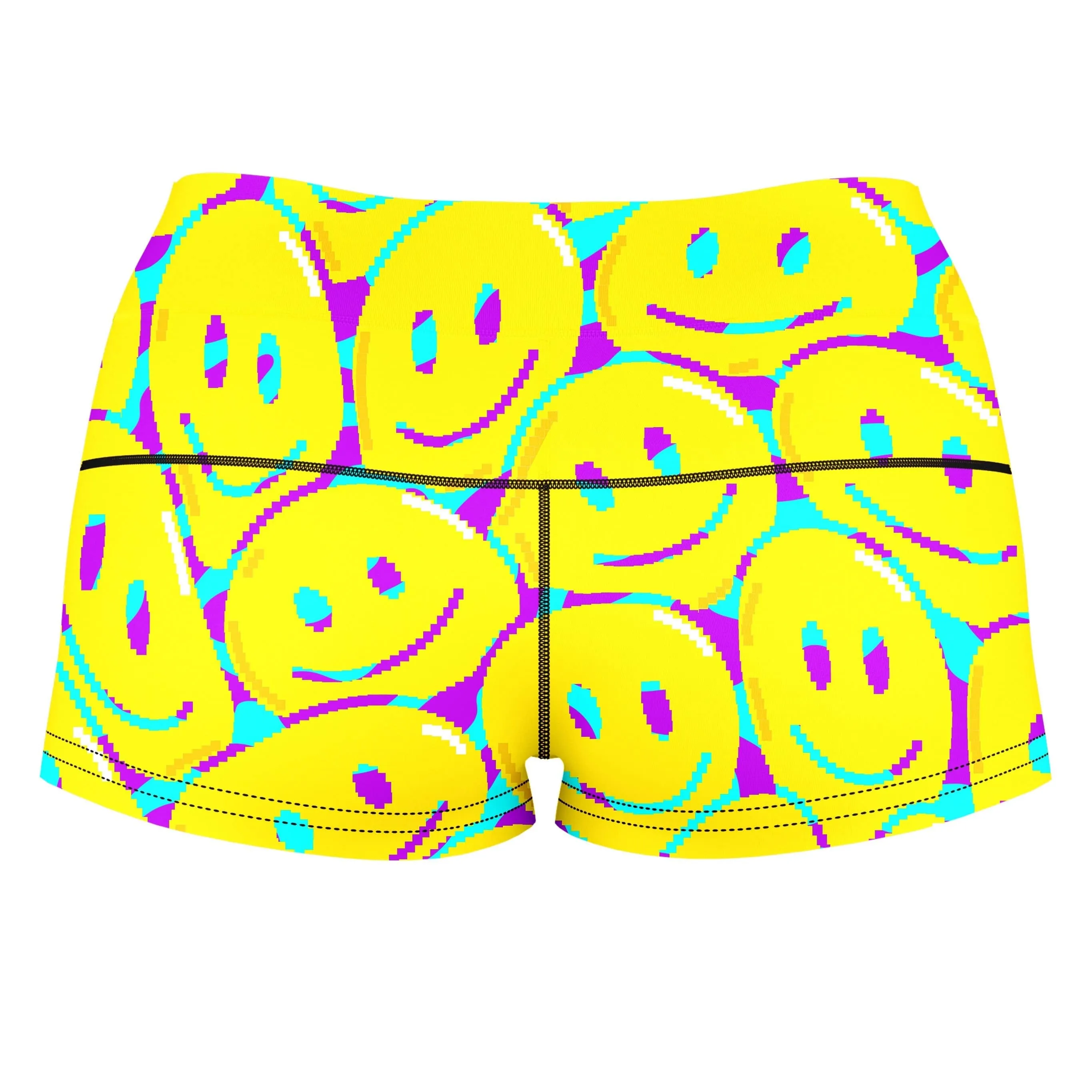 Happy Tabs High-Waisted Women's Shorts sold by iEDM product image thumbnail 2