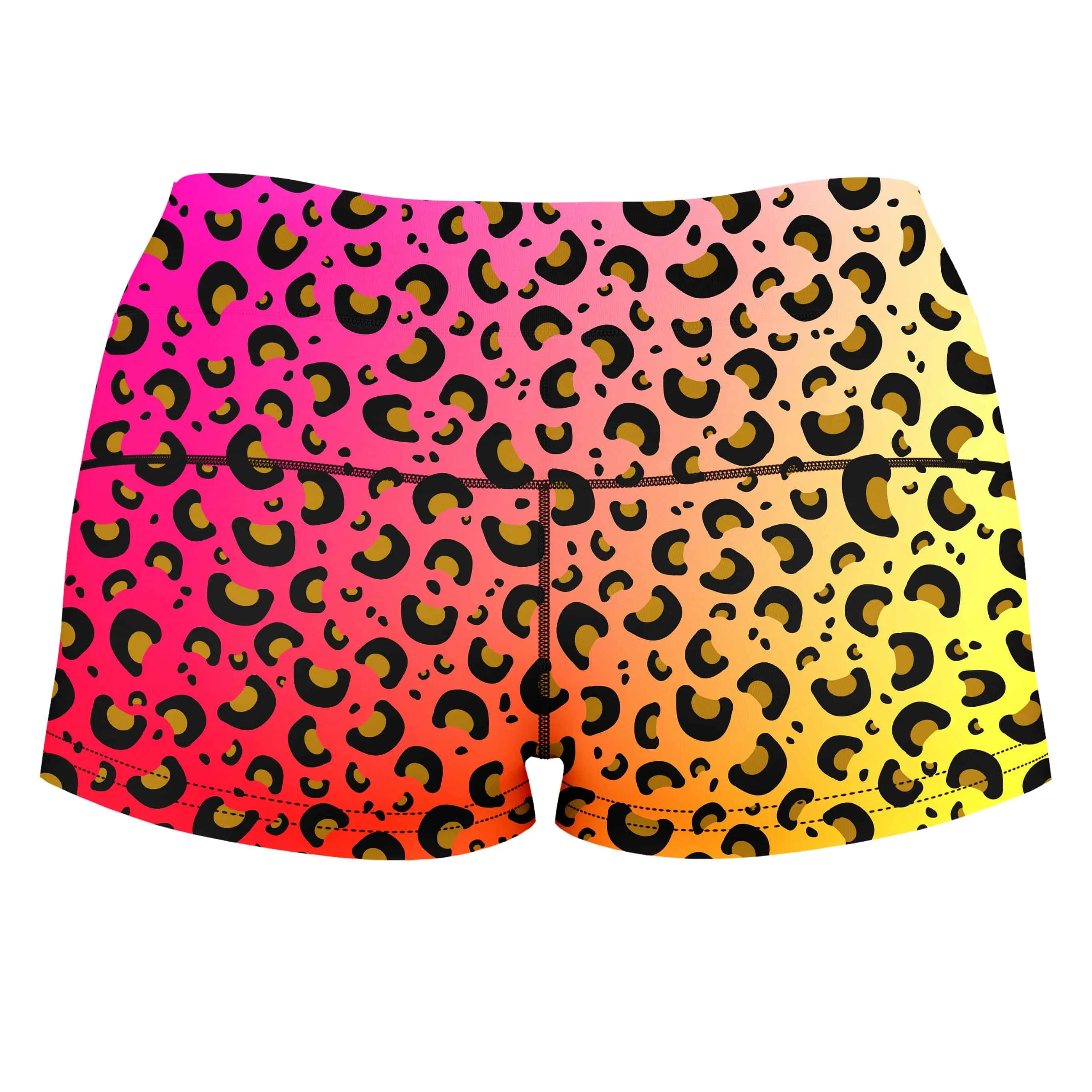 Leopard Spots High-Waisted Women's Shorts sold by iEDM product image thumbnail 2