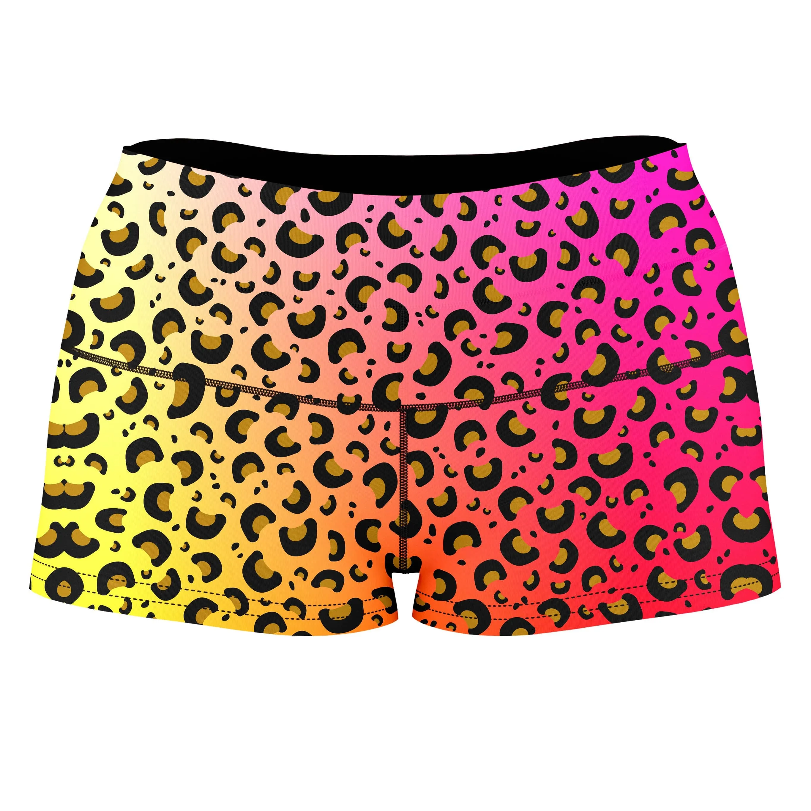 Leopard Spots High-Waisted Women's Shorts sold by iEDM