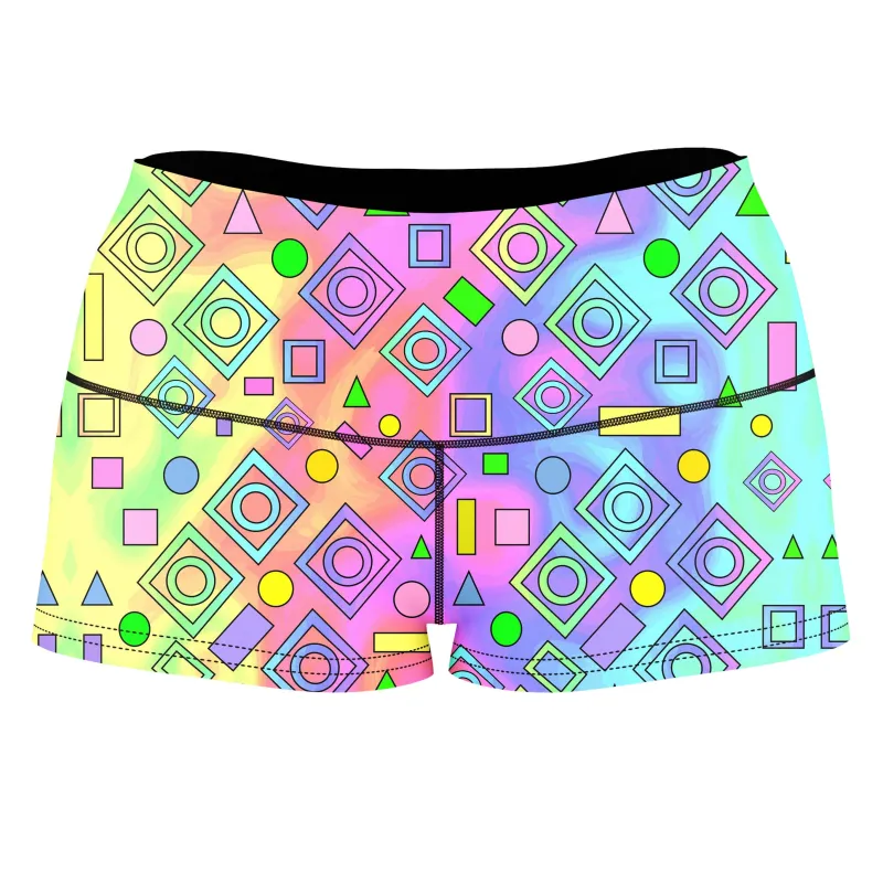 Free Spirit Geometric High-Waisted Women's Shorts sold by iEDM