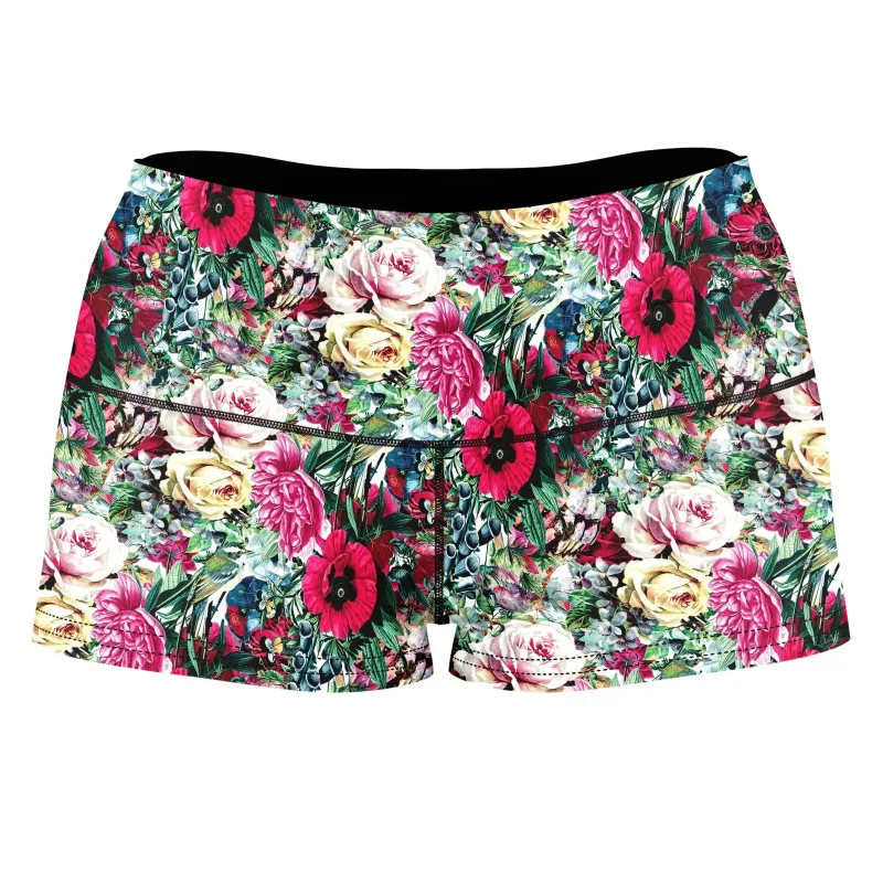 Floral Dorian High-Waisted Women's Shorts sold by iEDM