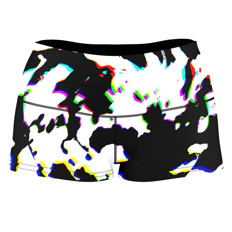 Cow Hide Print Rave Drip High-Waisted Women's Shorts sold by iEDM