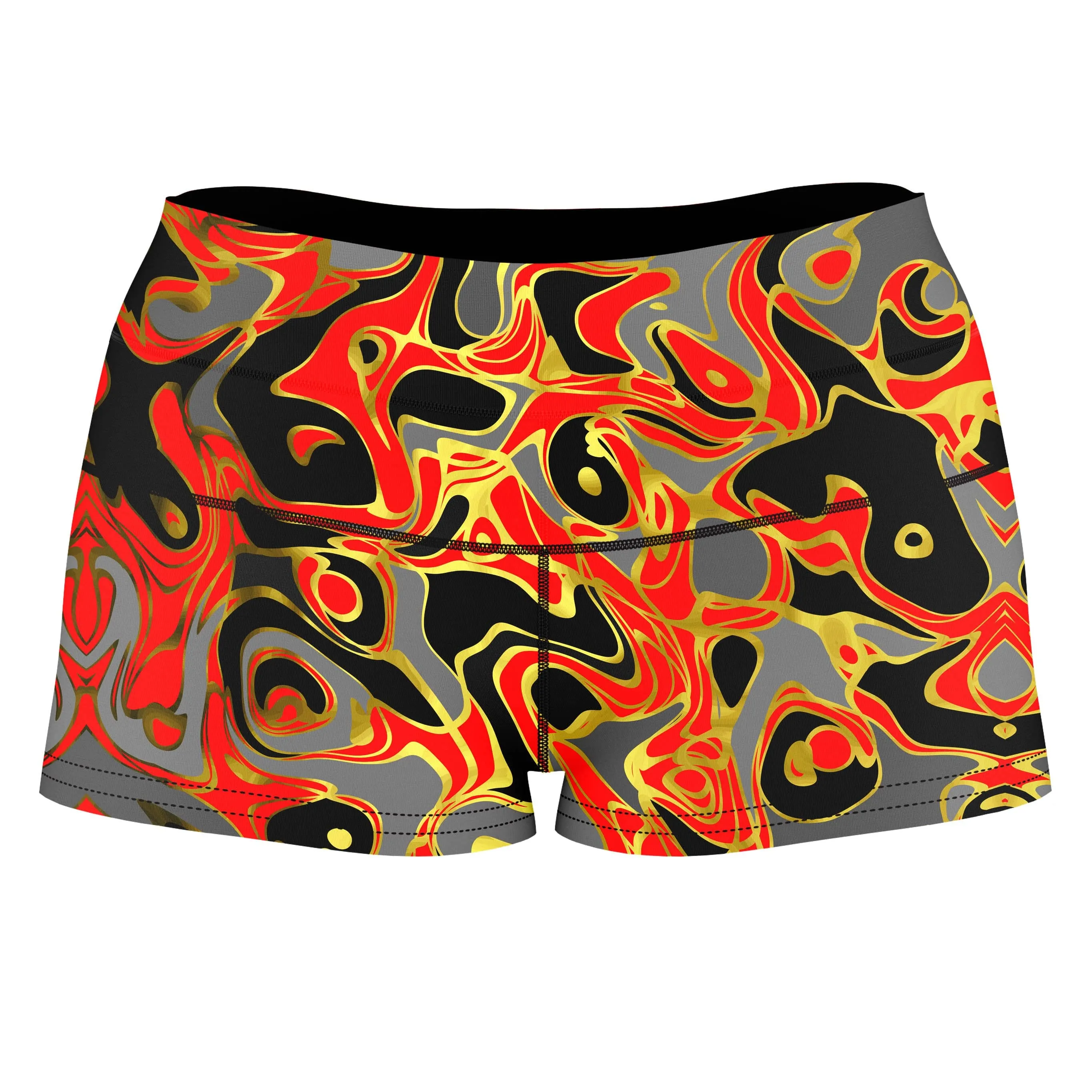 Abstract Journey High-Waisted Women's Shorts sold by iEDM