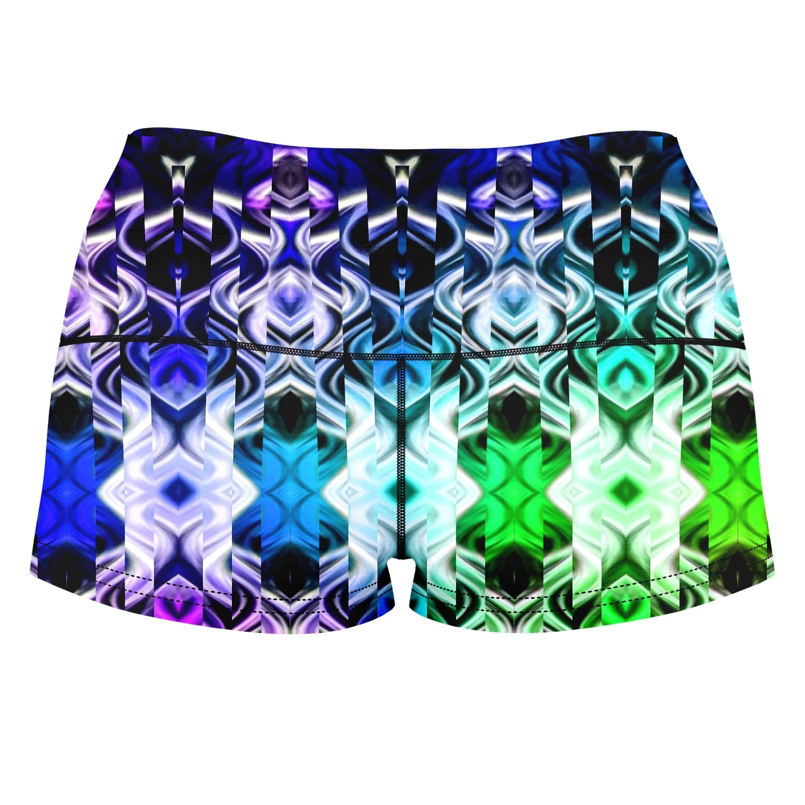 Crystal Crown High-Waisted Women's Shorts sold by iEDM product image thumbnail 2