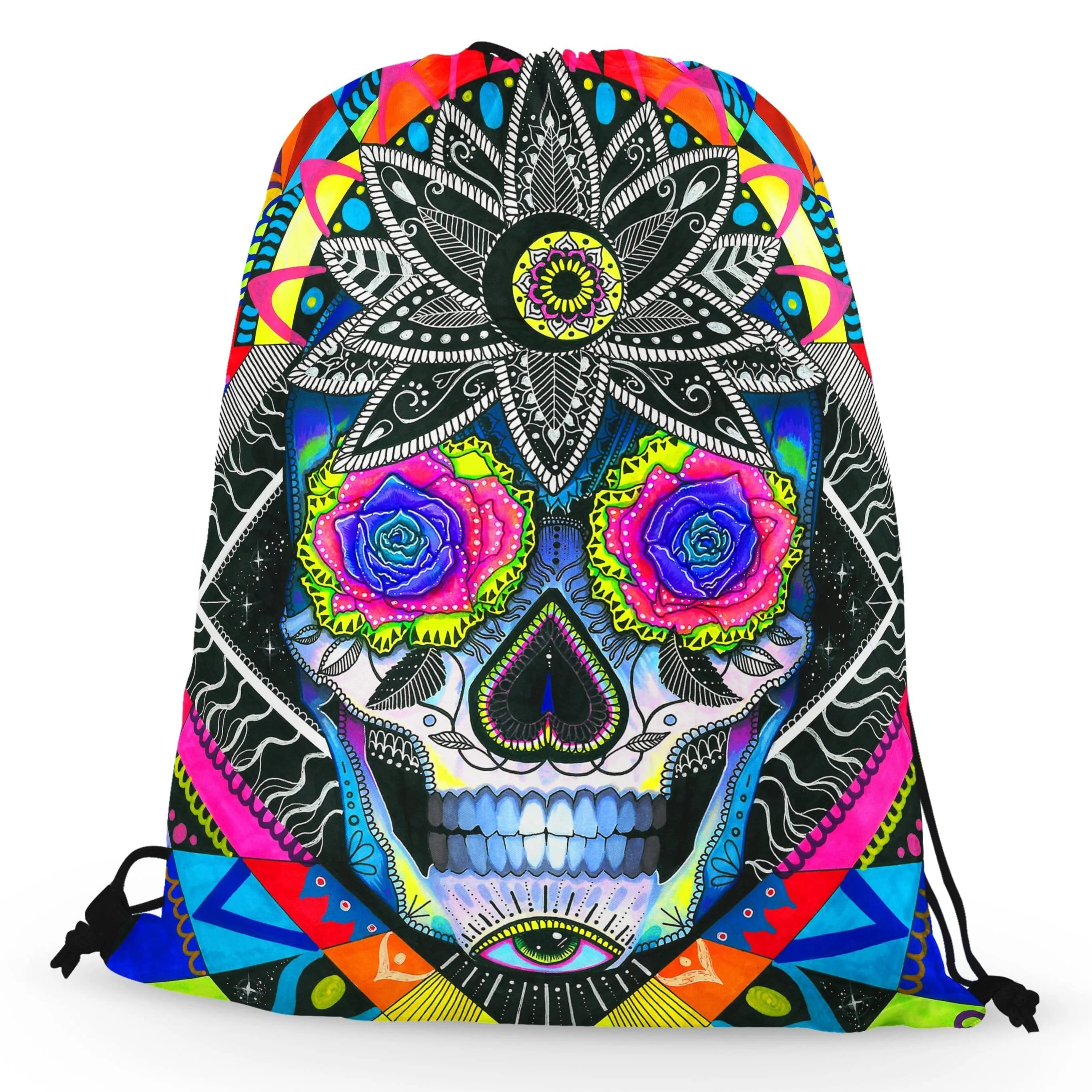 Suger Skull Drawstring Bag sold by iEDM product image thumbnail 2