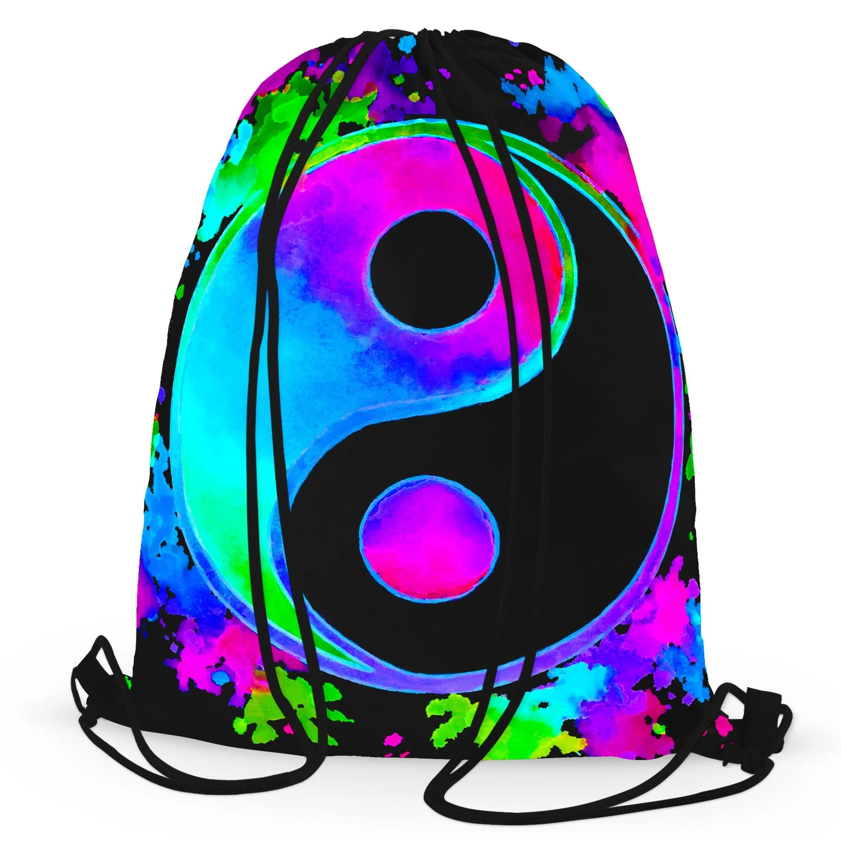 Splatter Yin Yang 3 Drawstring Bag sold by iEDM product image thumbnail 3